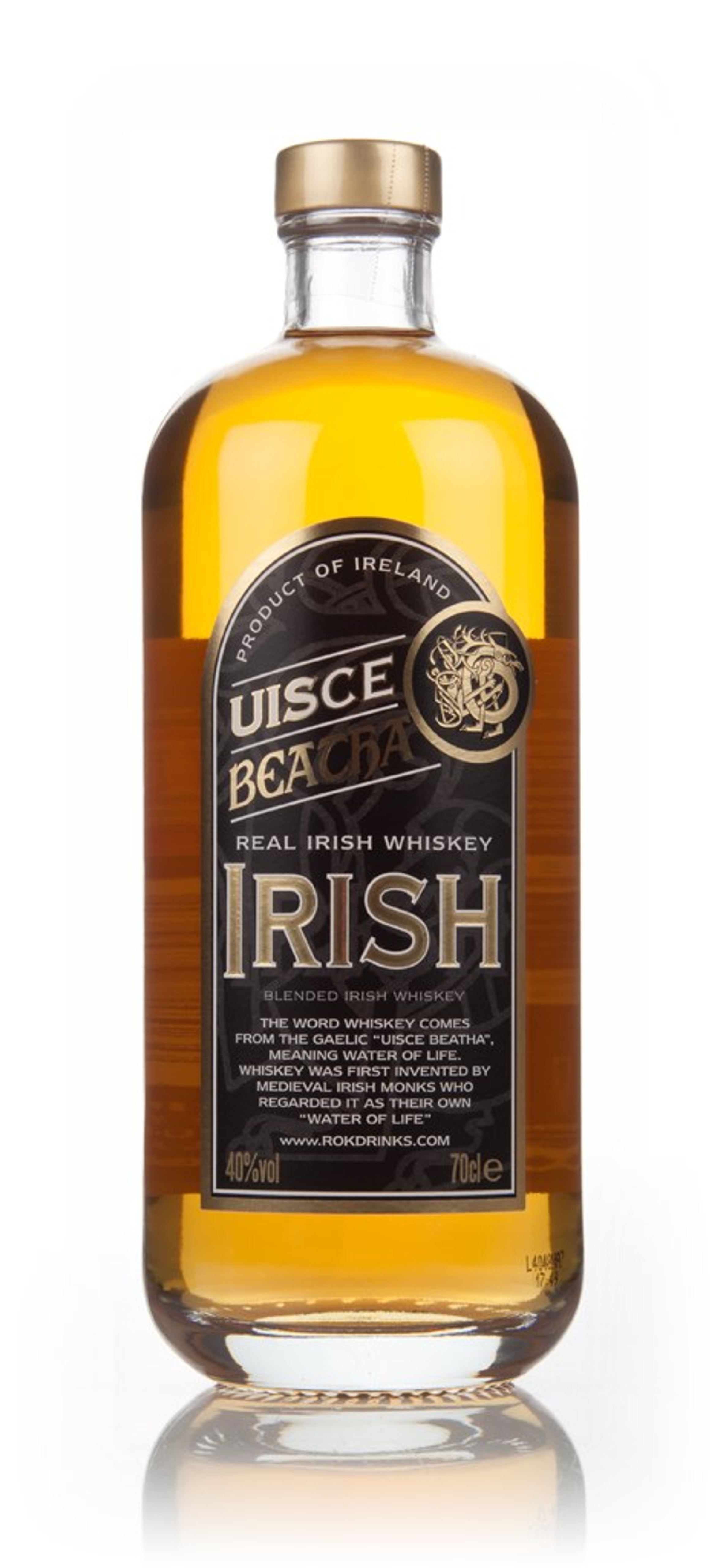 Uisce Beatha Real Irish Whiskey 70cl
