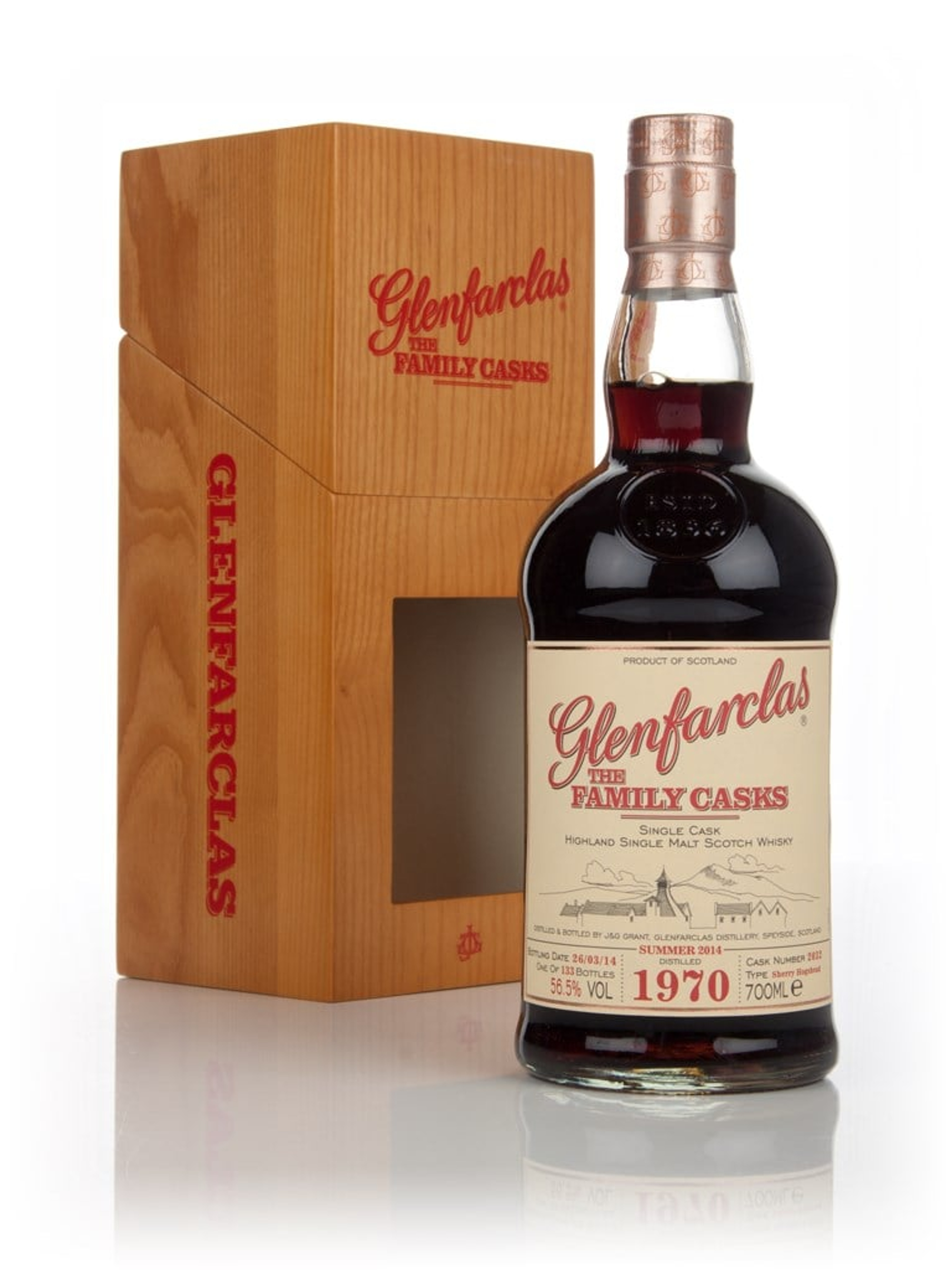 Glenfarclas 1970 (cask 2032) Family Cask Summer 2014 Release 70cl