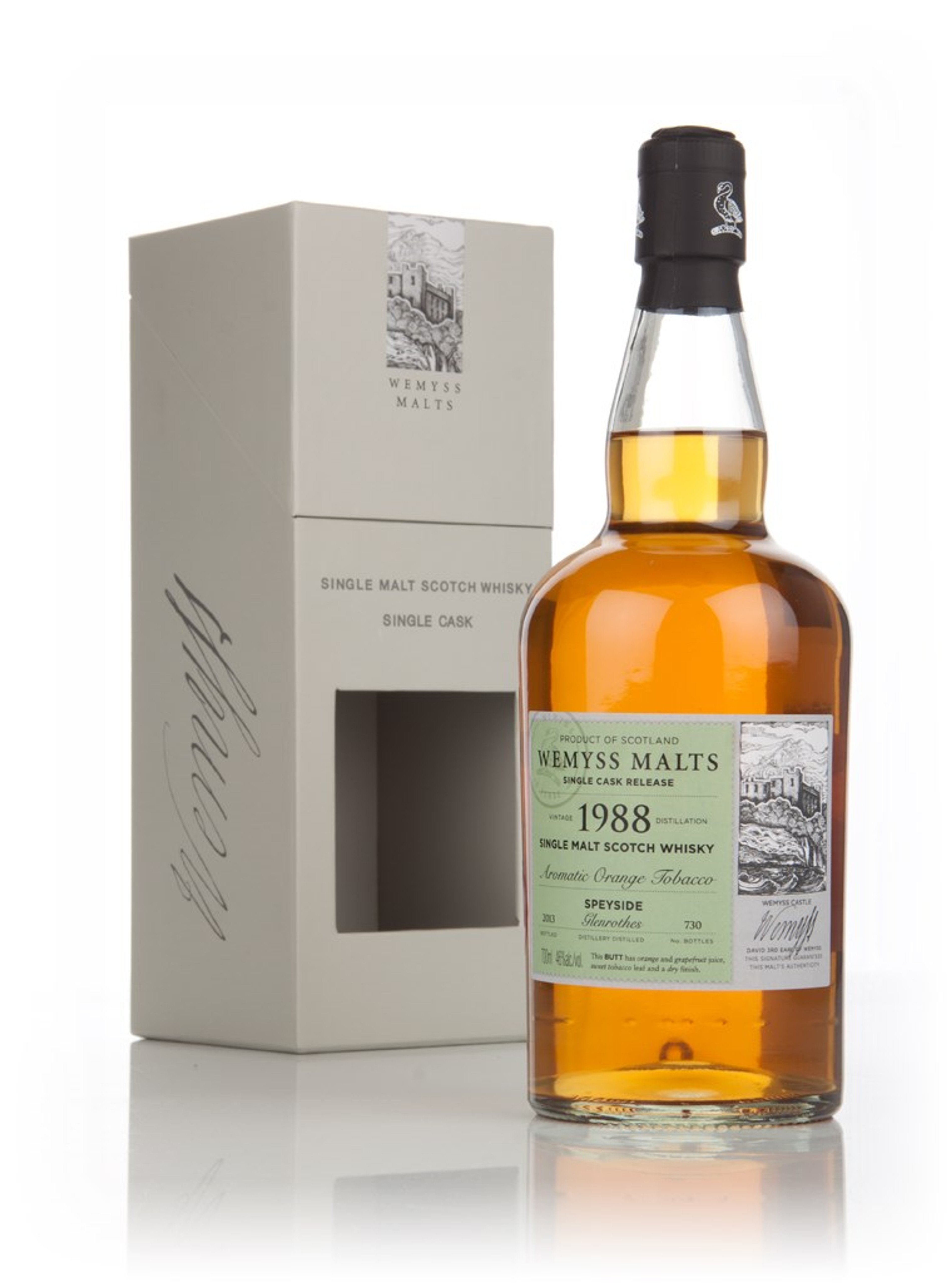 Aromatic Orange Tobacco 1988 - Wemyss Malts (Glenrothes) 70cl