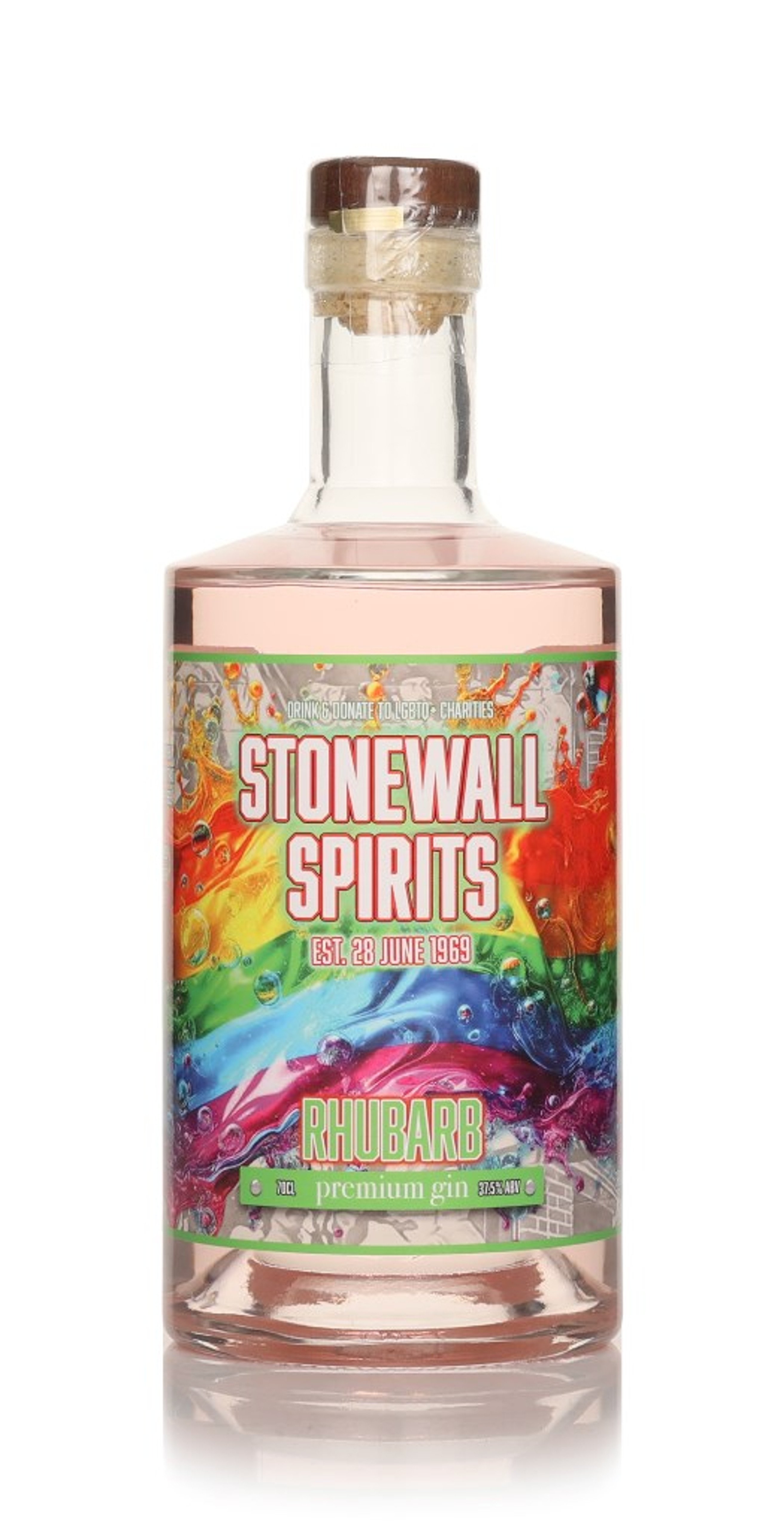 Stonewall Pink Rhubarb Gin 70cl