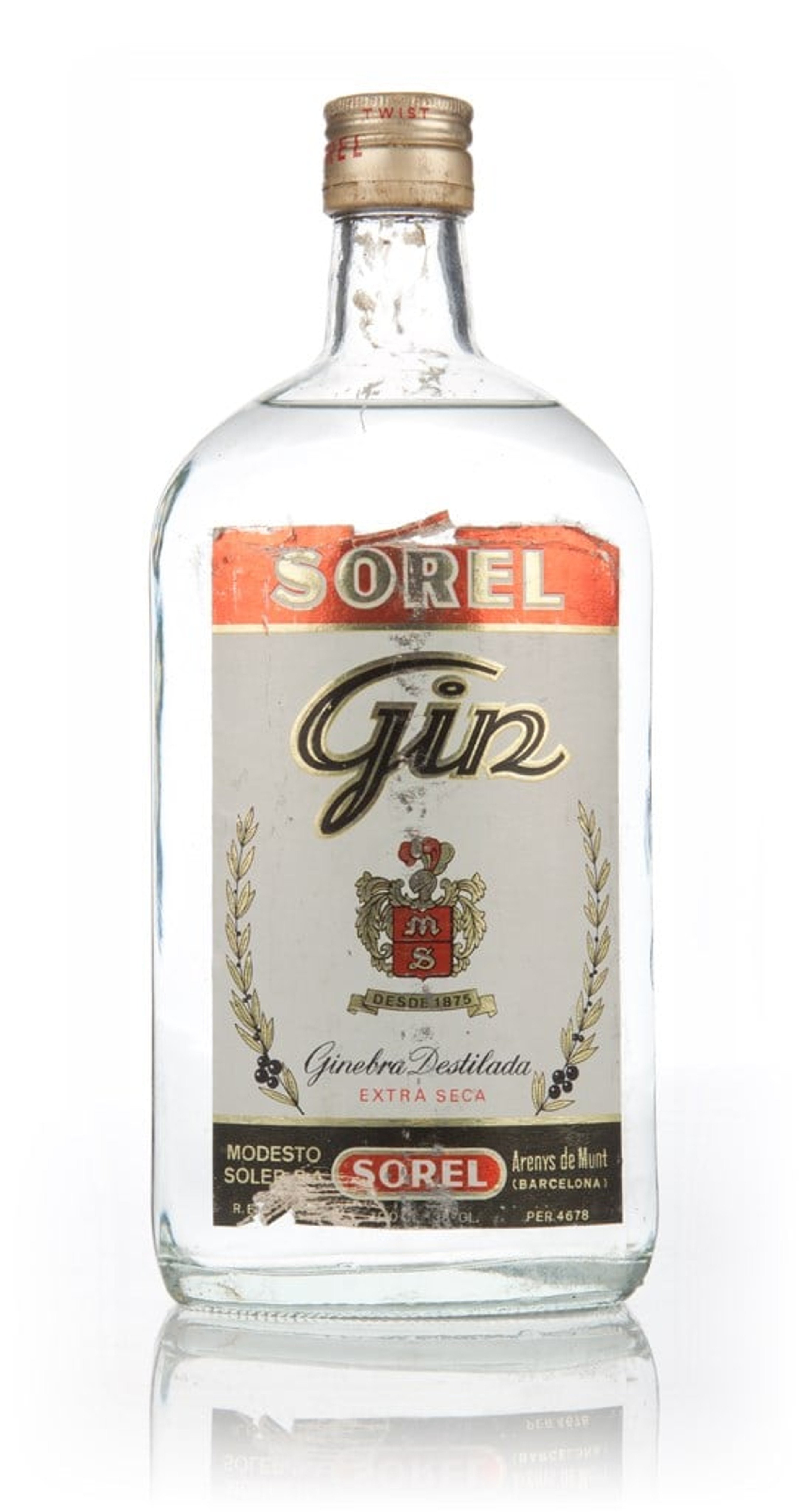 Sorel Gin - 1970s 100cl