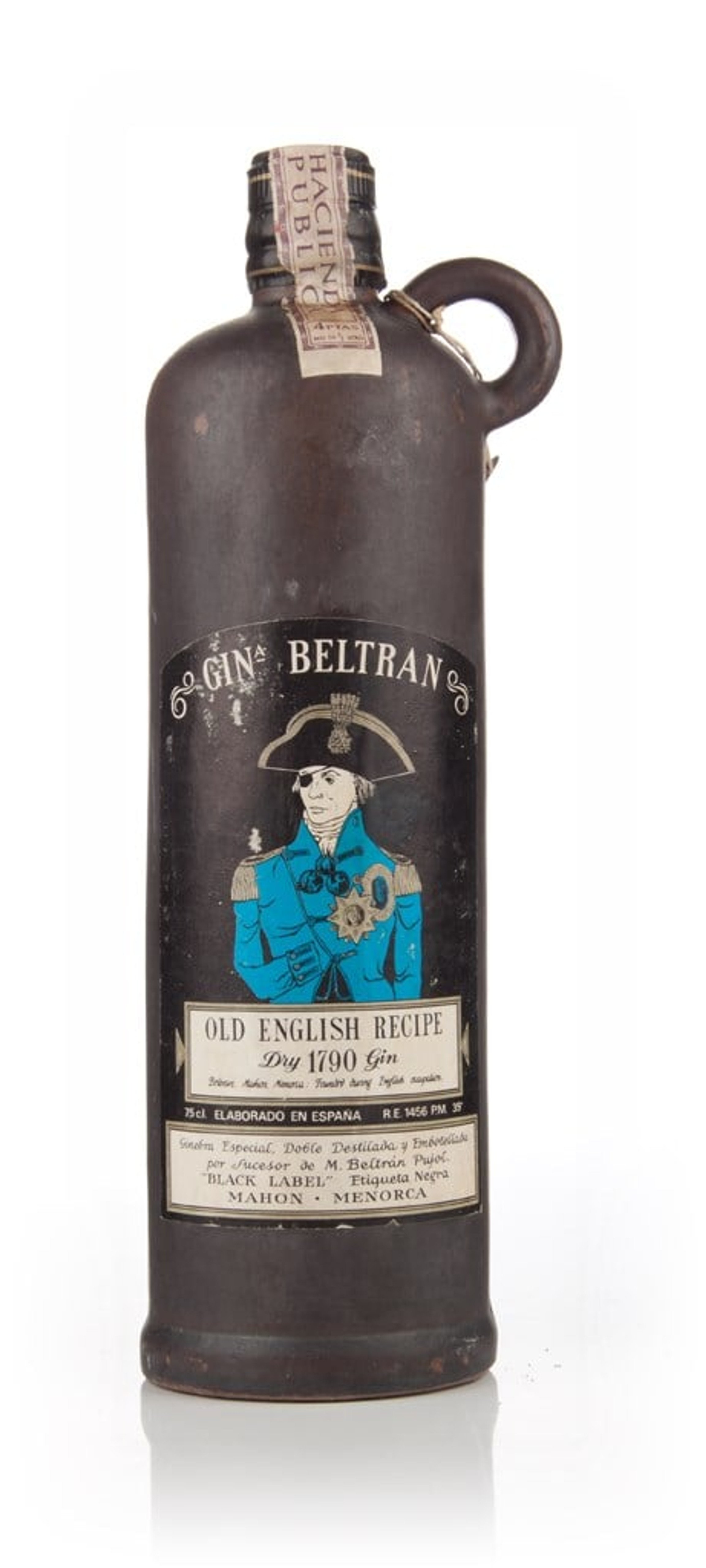 Ginebra Beltran Old English Recipe Dry 1790 Gin - 1970s 75cl