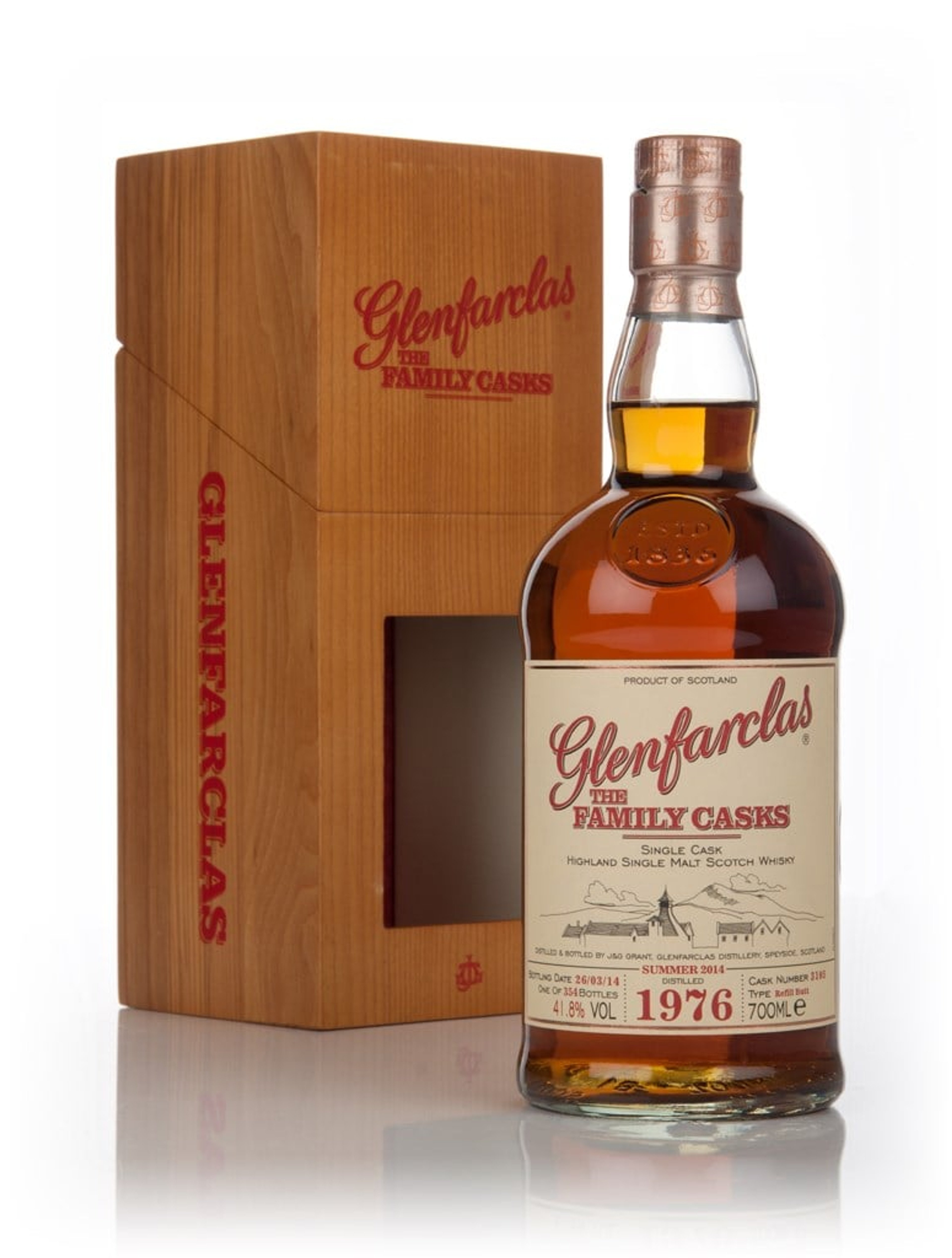 Glenfarclas 1976 (cask 3105) Family Cask Summer 2014 Release 70cl