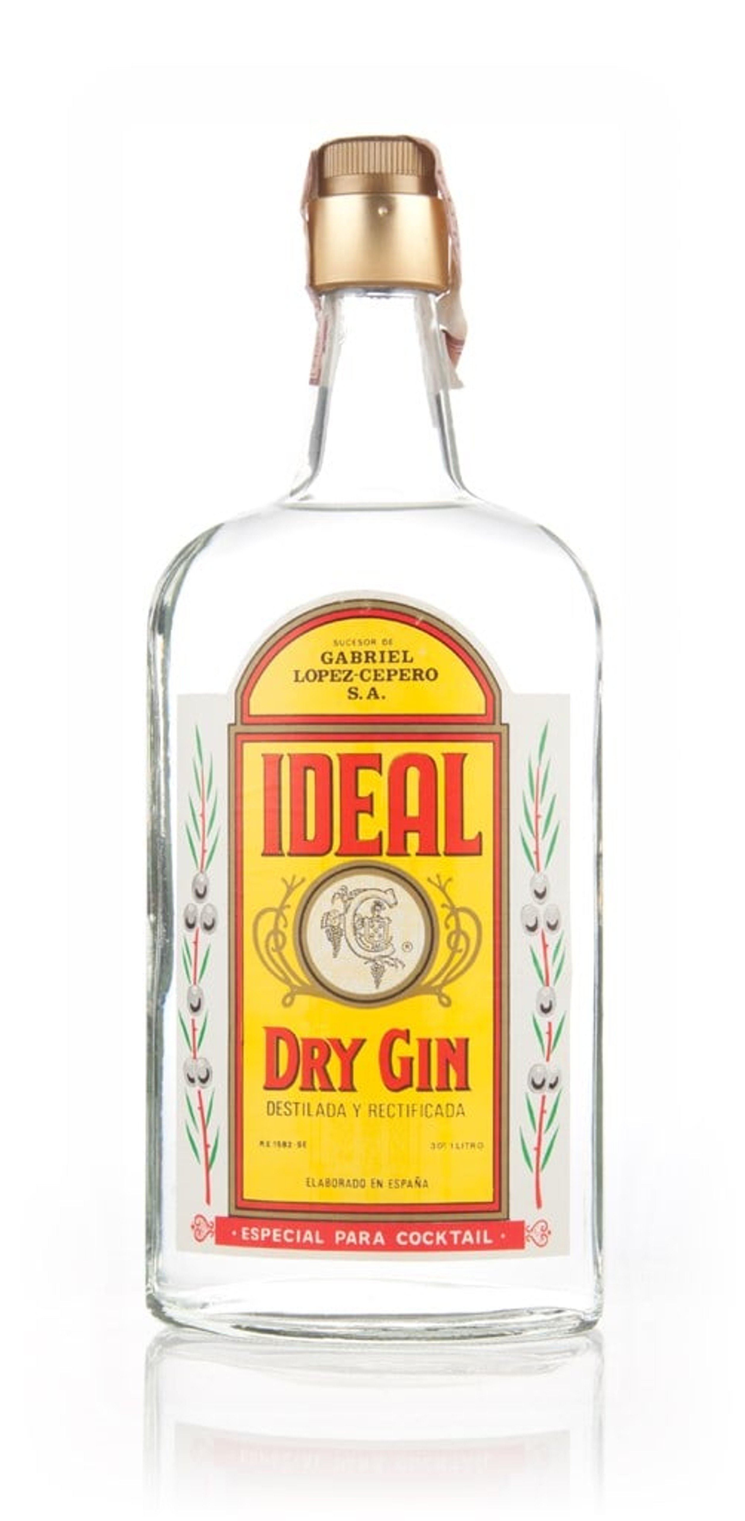Ideal Dry Gin - 1970s 100cl
