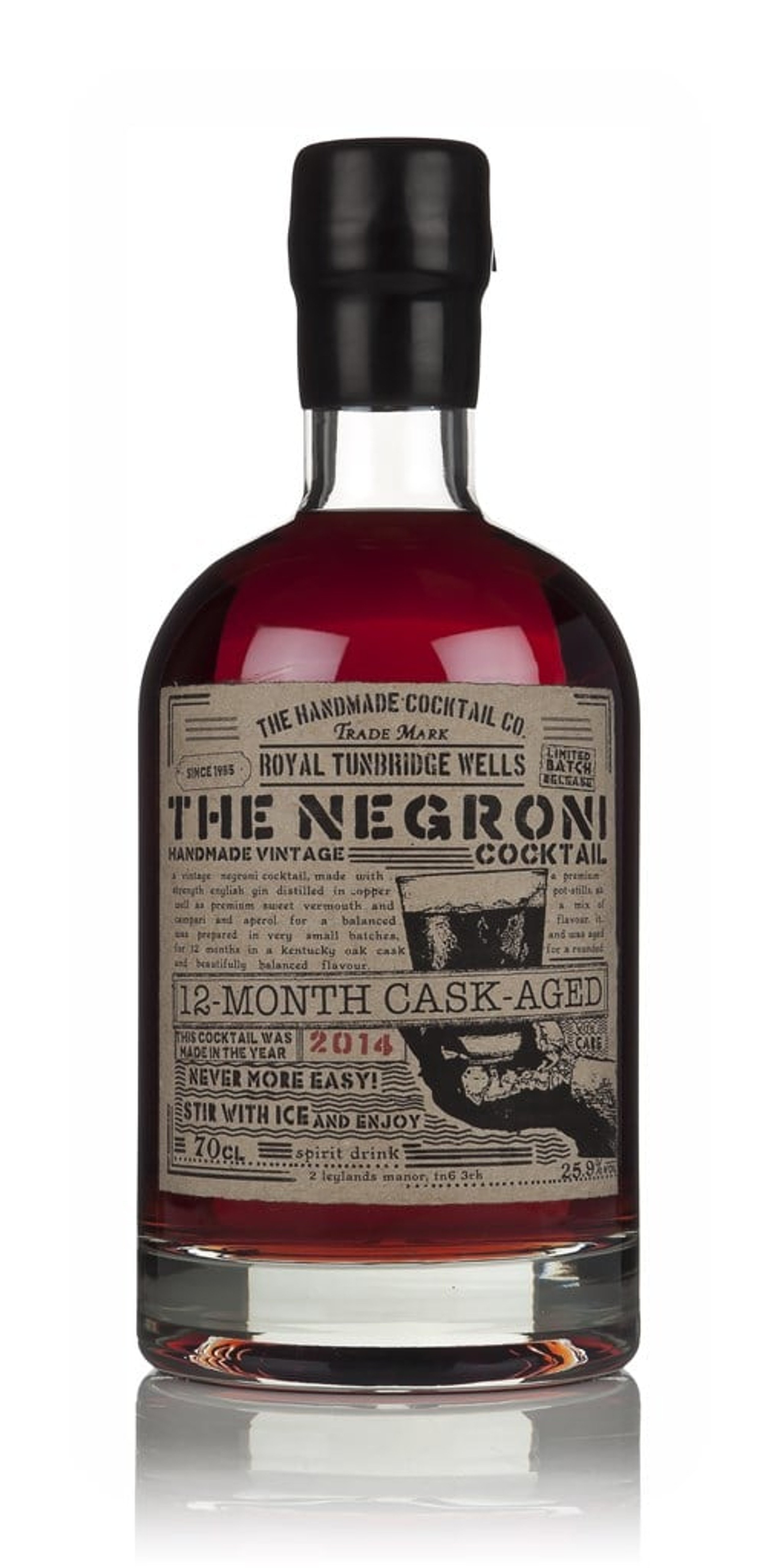 Cask-Aged Negroni Cocktail 2014 (12 Months) 70cl