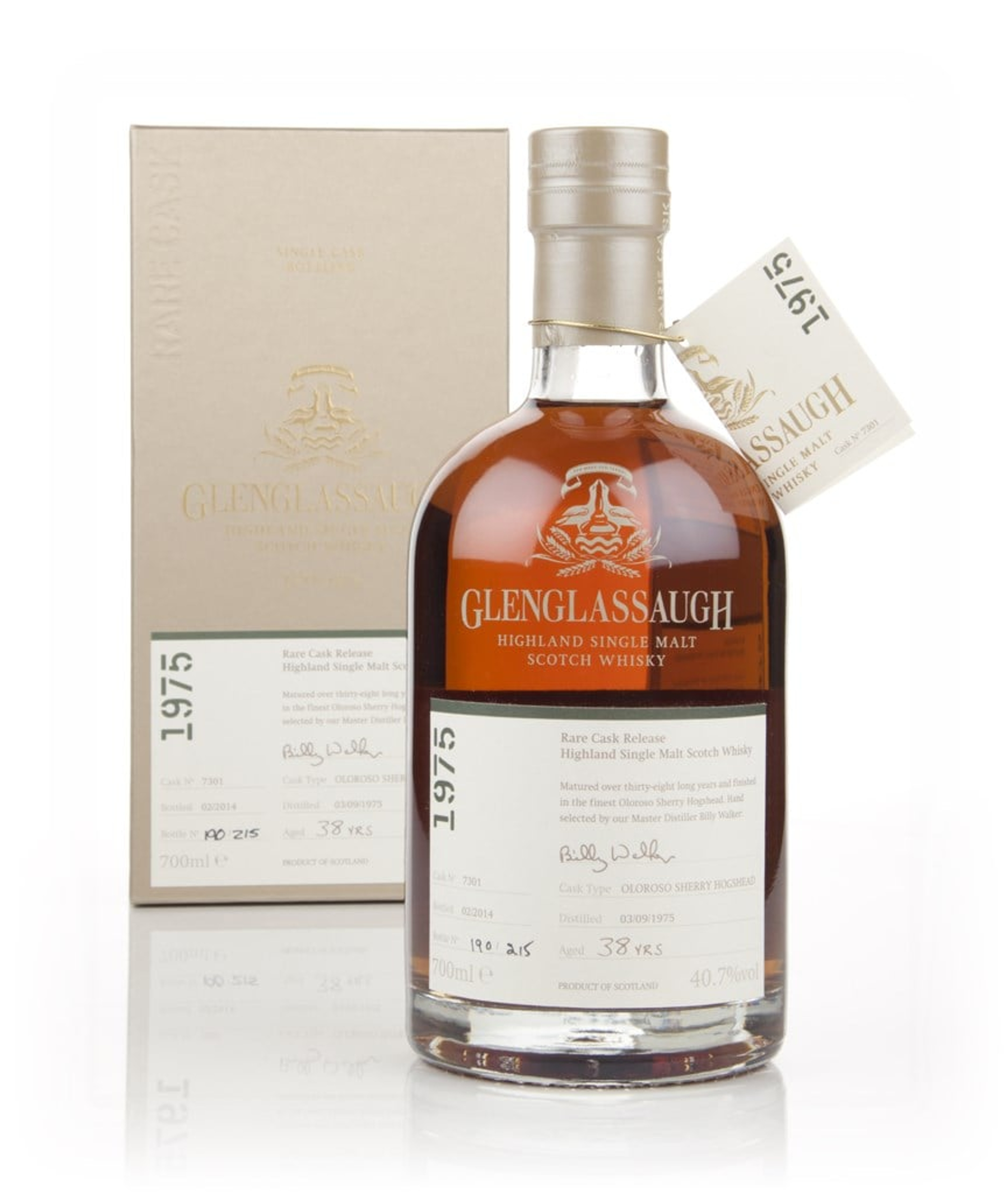 Glenglassaugh 38 Year Old 1975 (cask 7301) - Oloroso Cask Finish - Rare Cask Release Batch 1 70cl