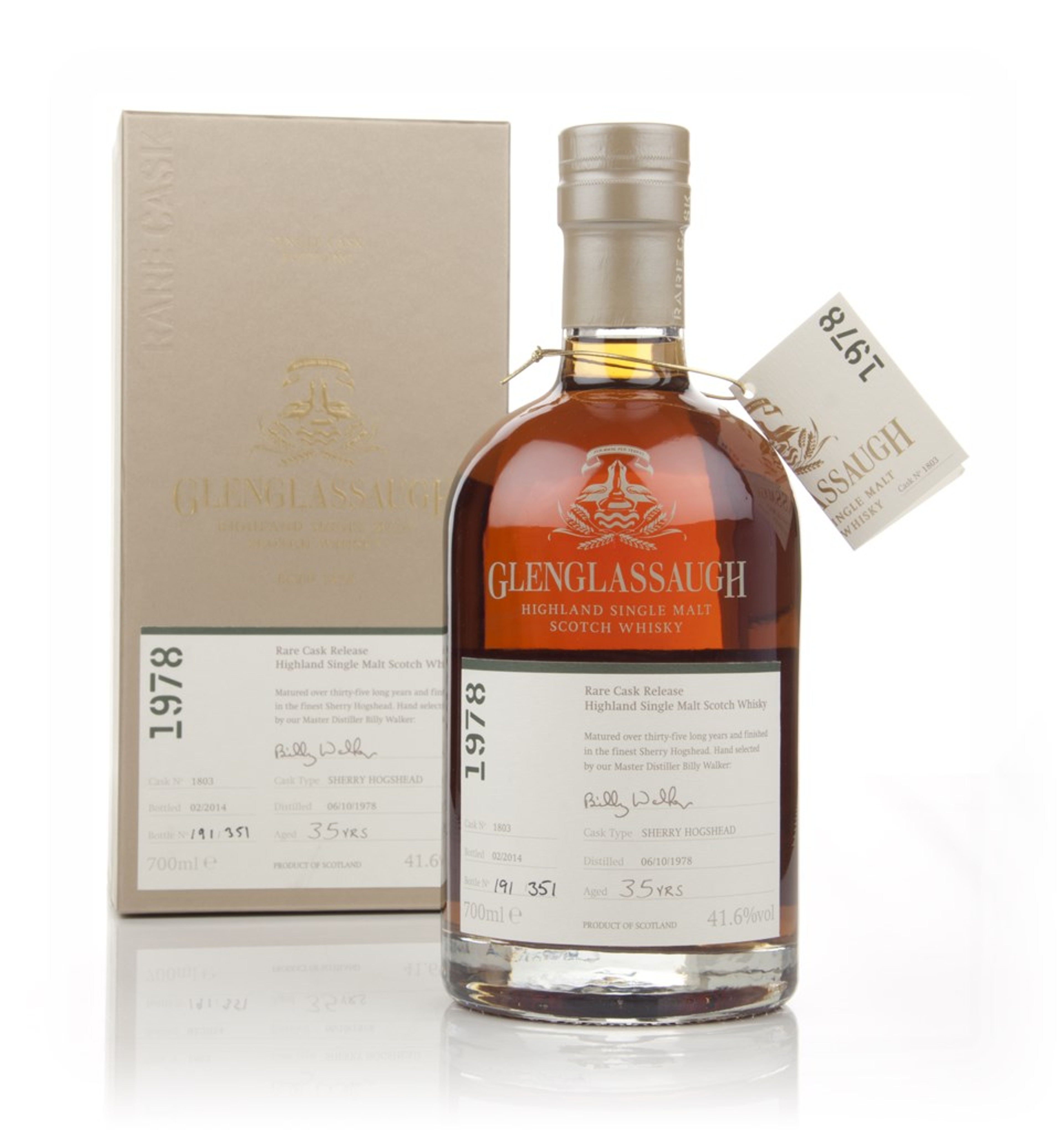 Glenglassaugh 35 Year Old 1978 (cask 1803) - Rare Cask Release Batch 1  70cl
