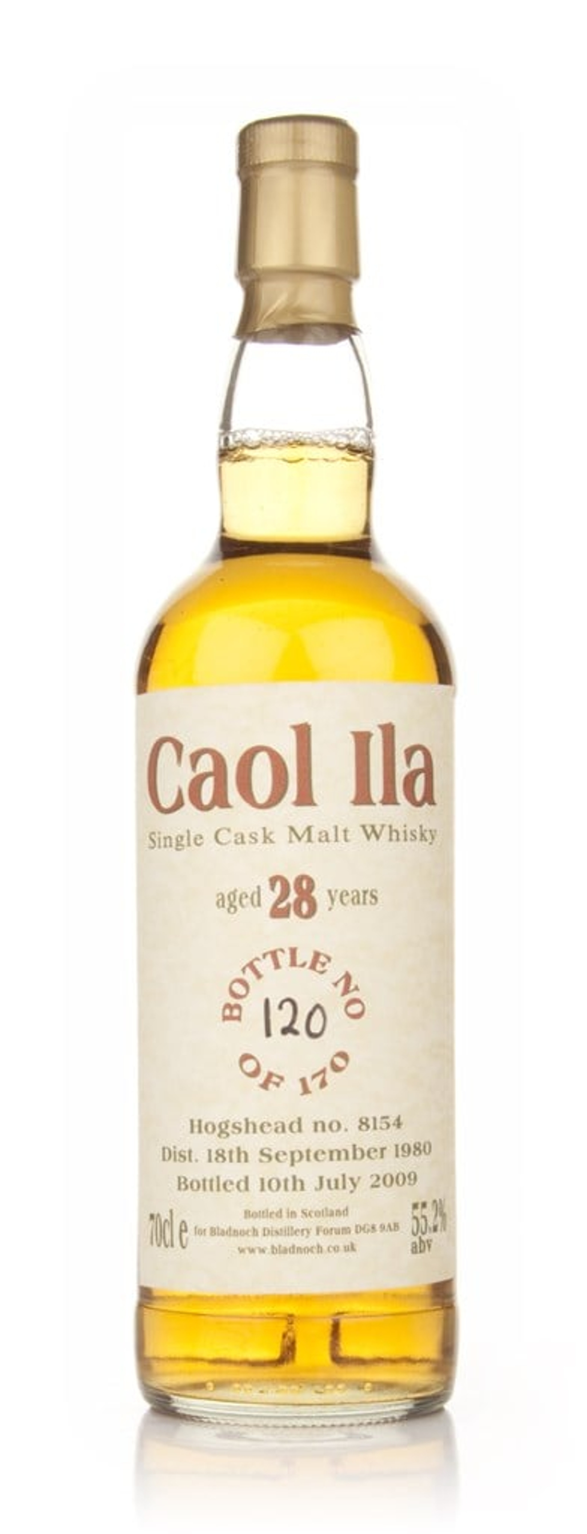 Caol Ila 28 Year Old 1980 (Bladnoch) 70cl