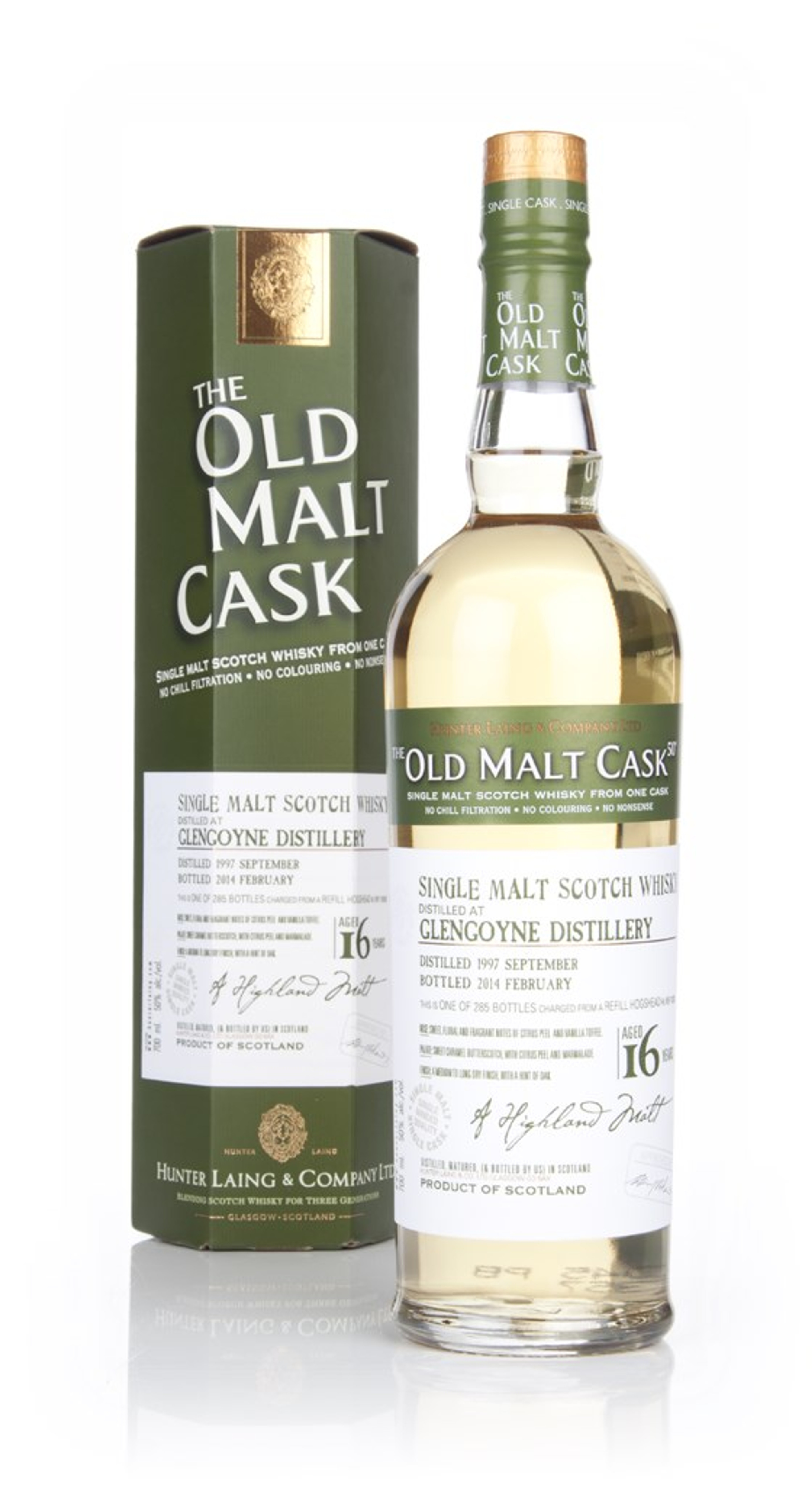 Glengoyne 16 Year Old 1997 (cask 10302) - Old Malt Cask (Hunter Laing) 70cl
