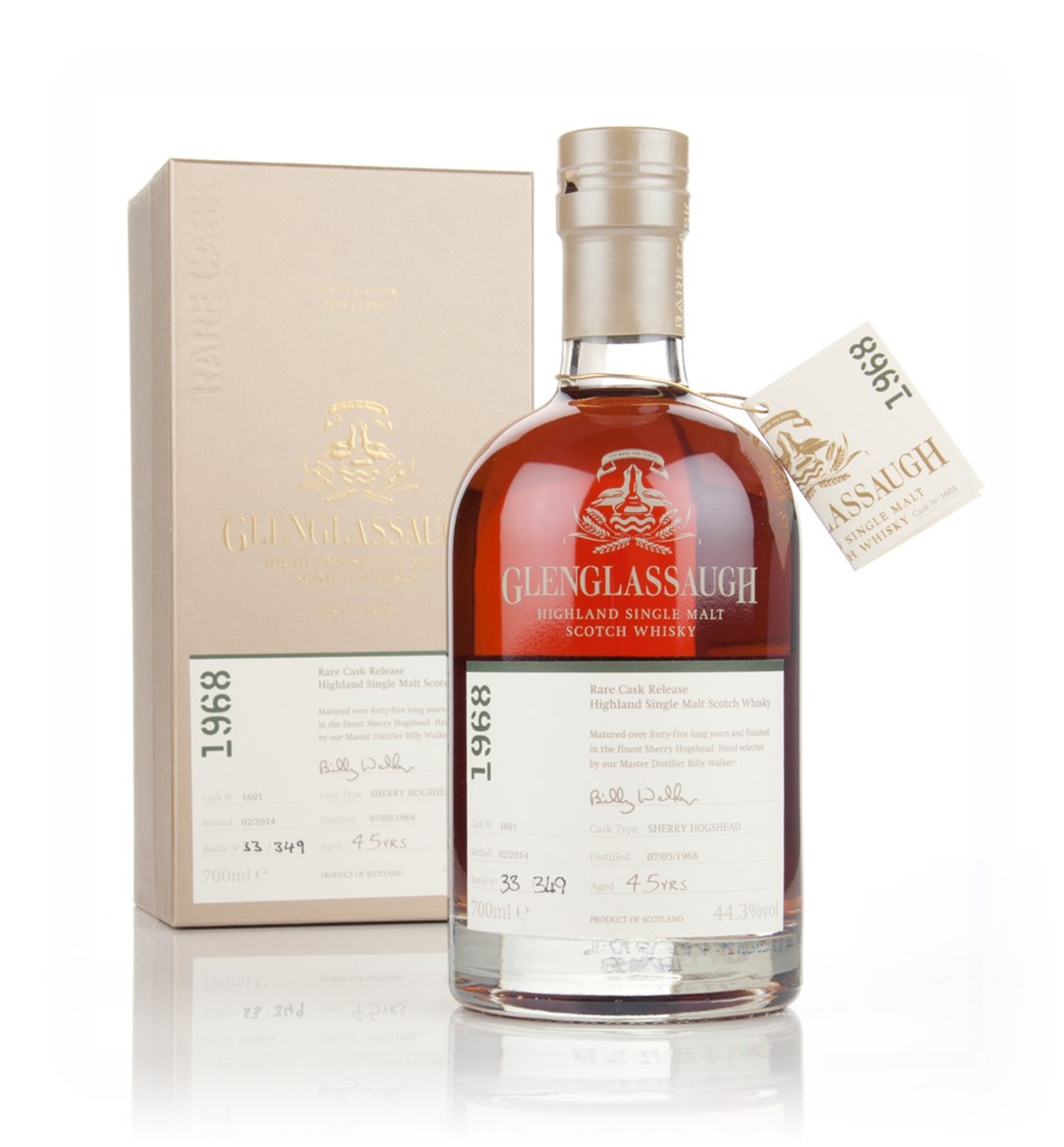 Glenglassaugh 45 Year Old 1968 (cask 1601) - Rare Cask Release Batch 1  70cl