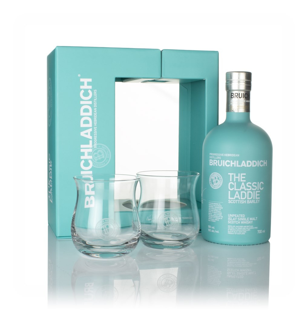 Bruichladdich The Classic Laddie Gift Pack with 2x Glasses 70cl