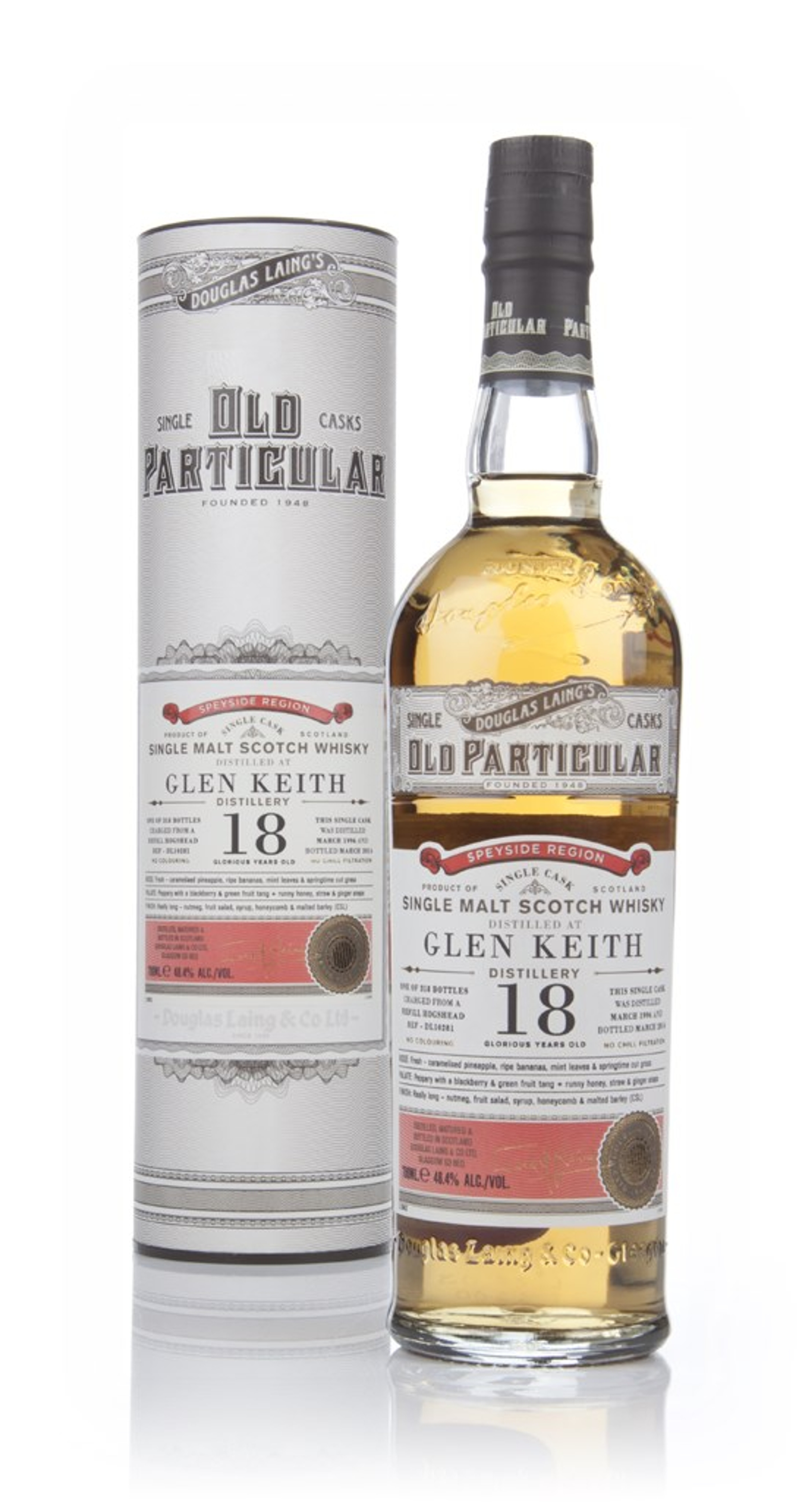 Glen Keith 18 Year Old 1996 (cask 10281) - Old Particular (Douglas Laing) 70cl