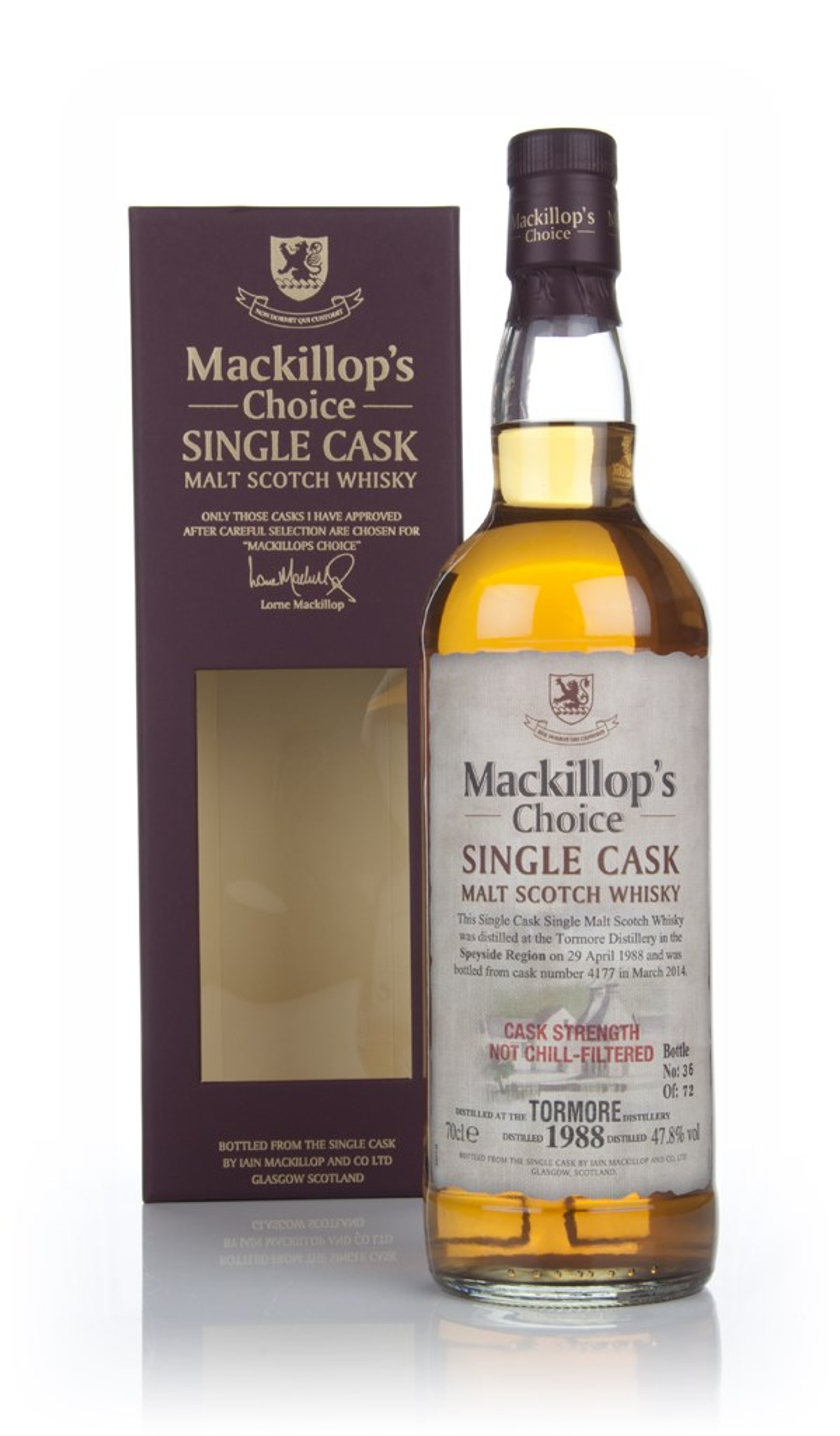Tormore 27 Year Old 1988 (cask 4177) - Mackillop's Choice 70cl