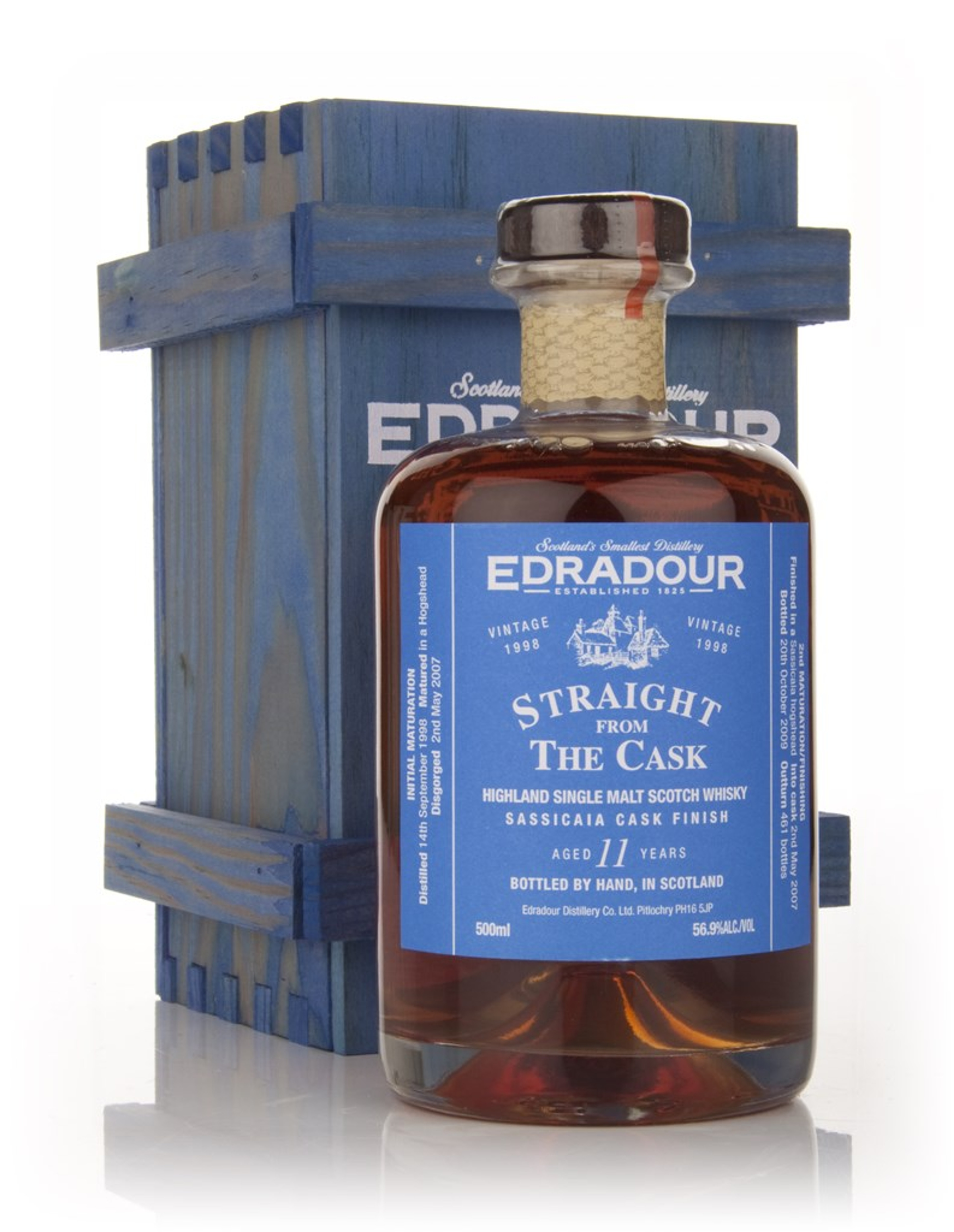 Edradour 12 Year Old 1998 Sassicaia Cask Finish - Straight from the Cask 50cl