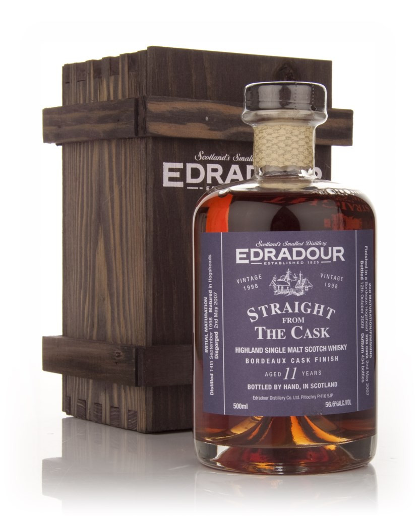 Edradour 11 Year Old 1998 Bordeaux Cask Finish - Straight from the Cask  50cl