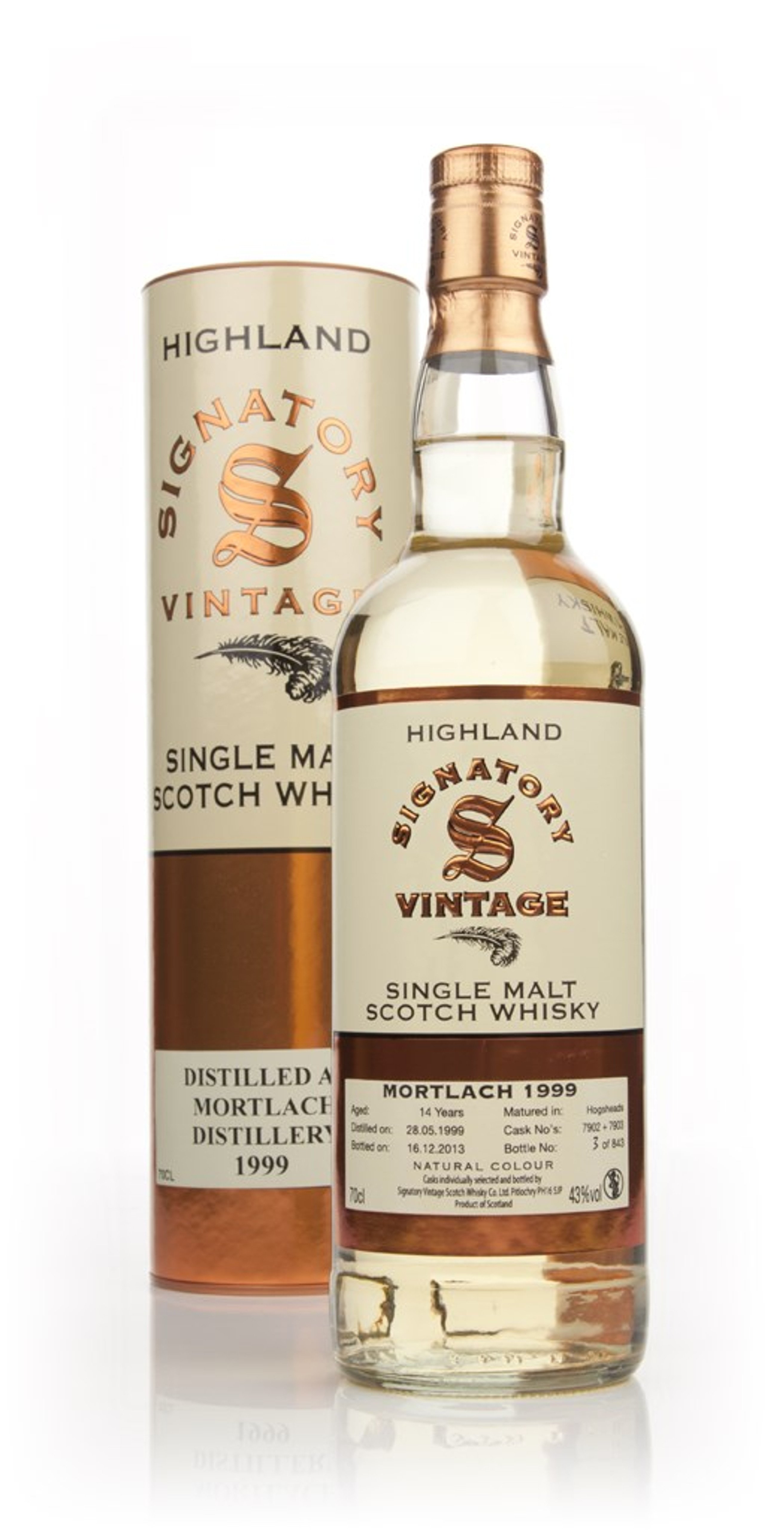 Mortlach 14 Year Old 1999 (casks 7902+7903) (Signatory) 70cl