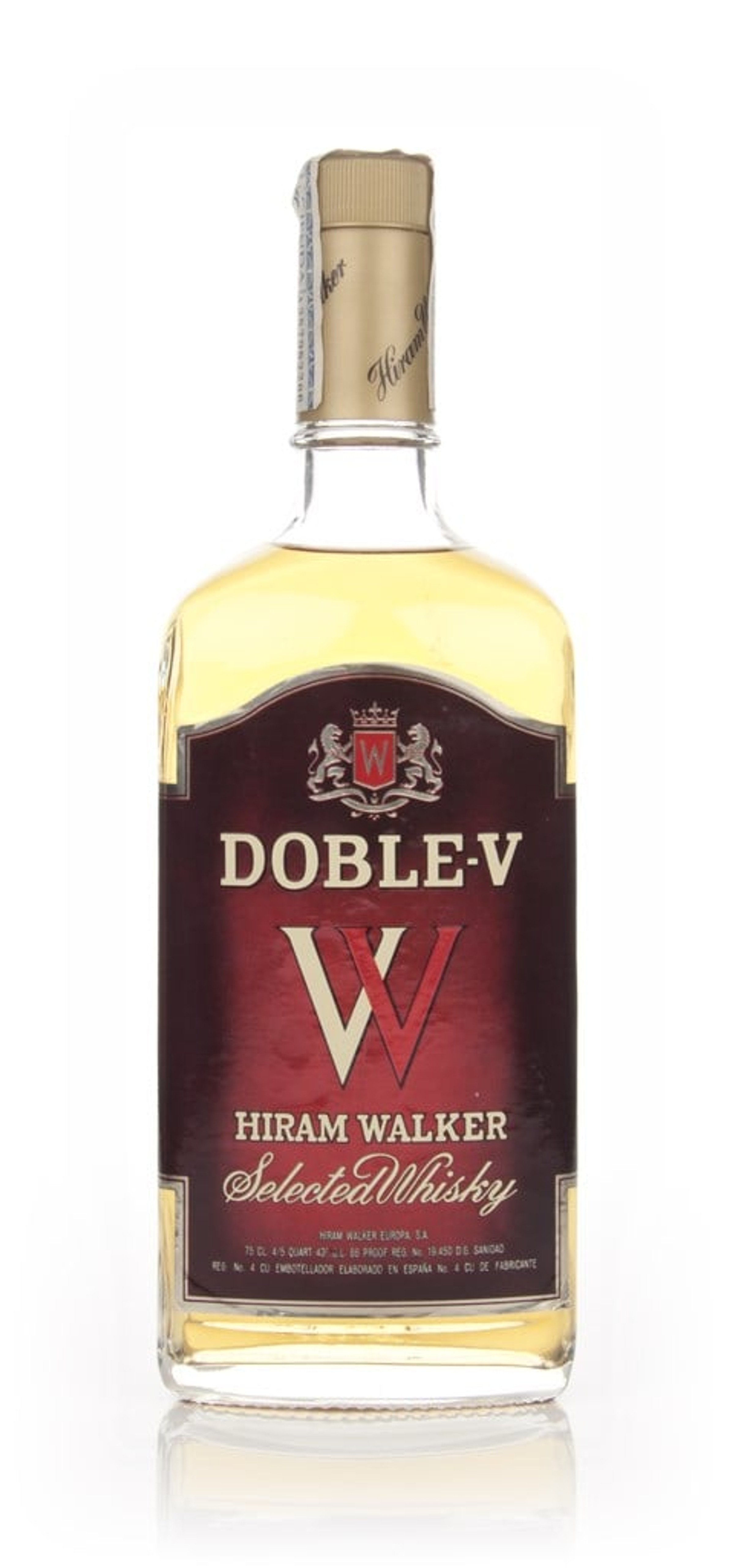Hiram Walker's Doble-V Whisky - 1980s