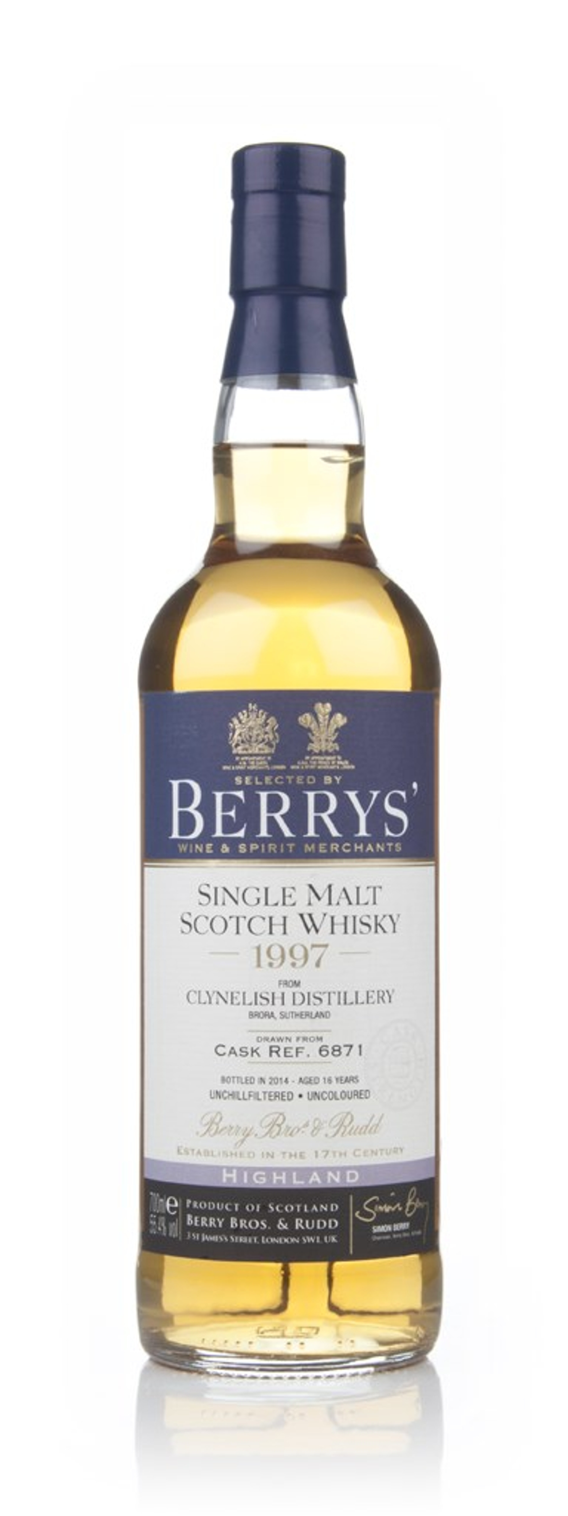Clynelish 16 Year Old 1997 (cask 6871) (Berry Bros & Rudd) 70cl