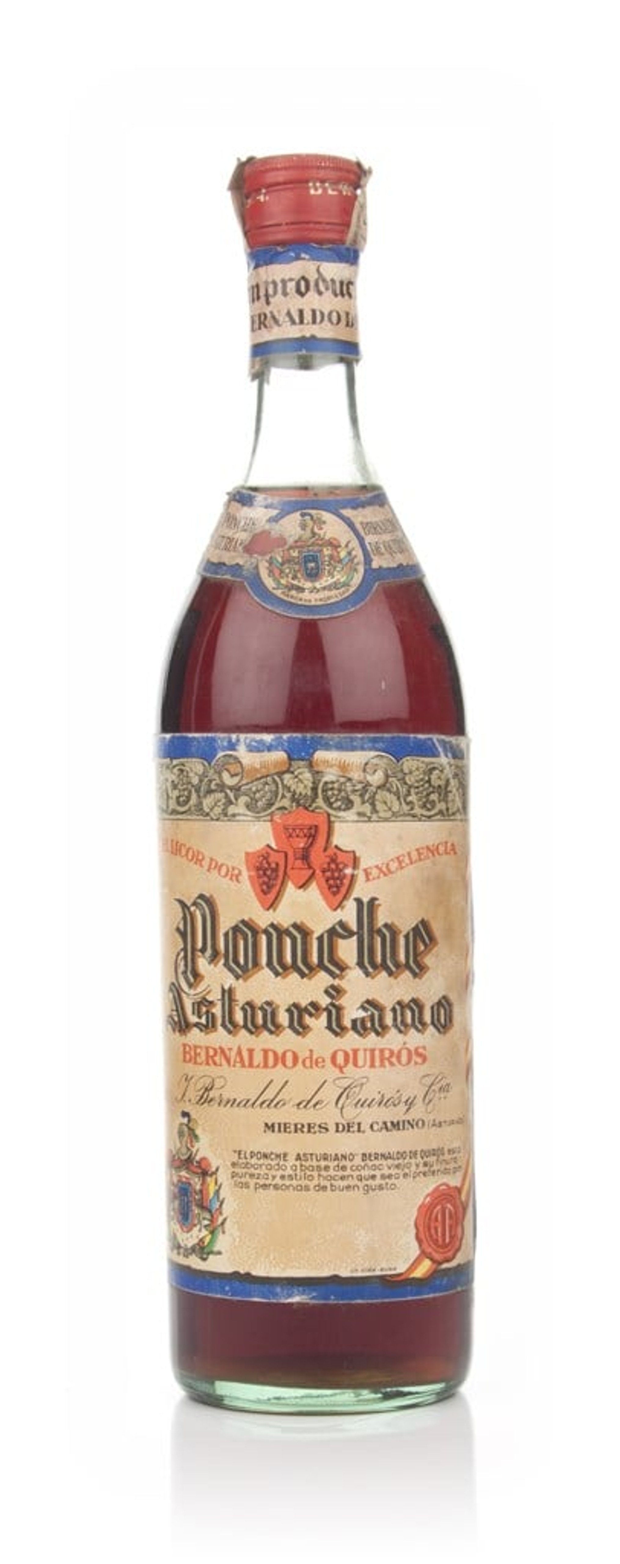 Bernaldo de Quirós Ponche Asturiano (Austrian Punch) - 1960s 100cl
