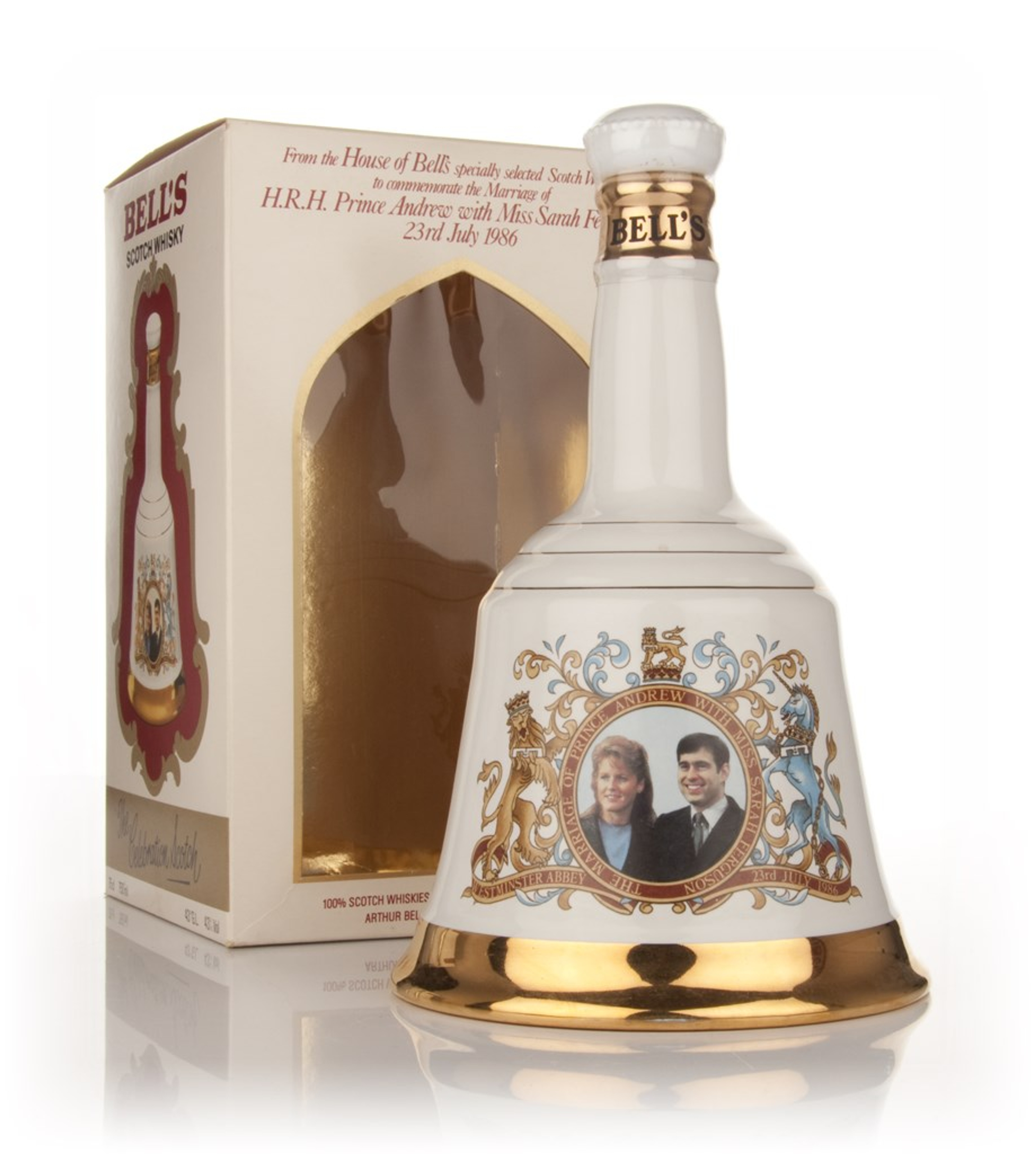 Bell's Marriage of Prince Andrew With Miss Sarah Ferguson Decanter - 1986 75cl