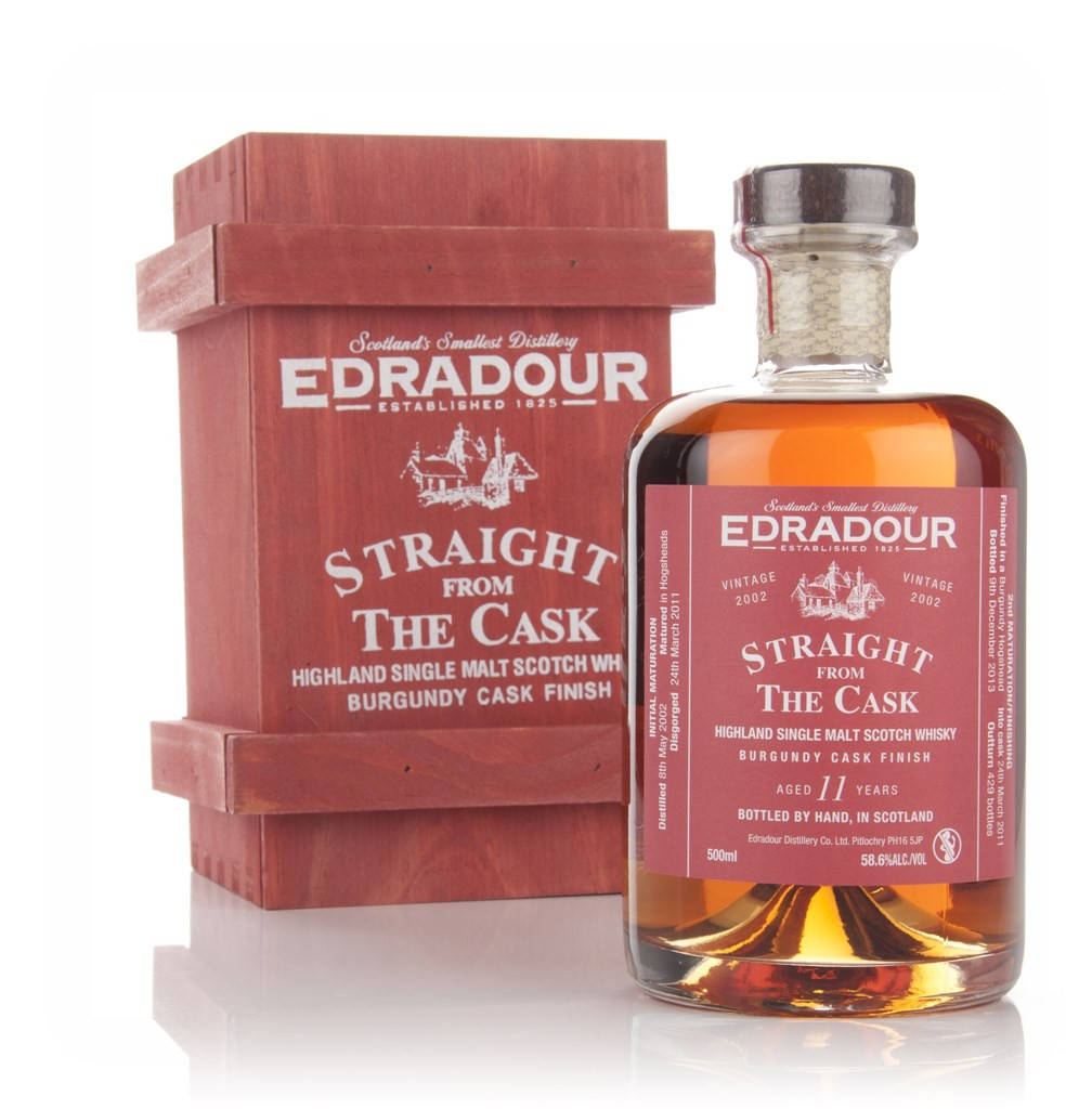 Edradour 11 Year Old 2002 Burgundy Cask Finish - Straight From the Cask 58.6% 50cl