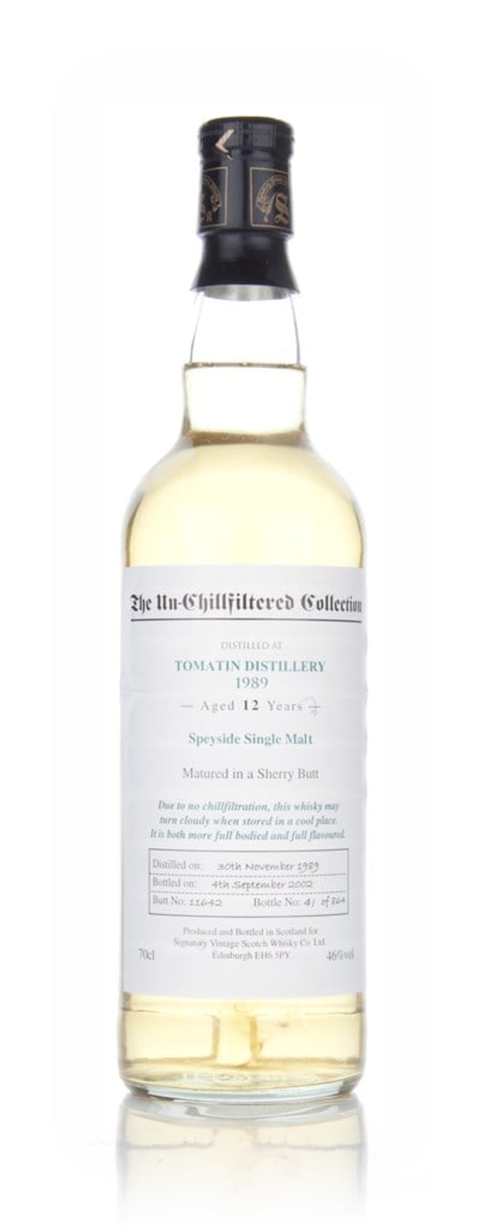Tomatin 12 Year Old 1989 - Un-Chillfiltered (Signatory) 70cl