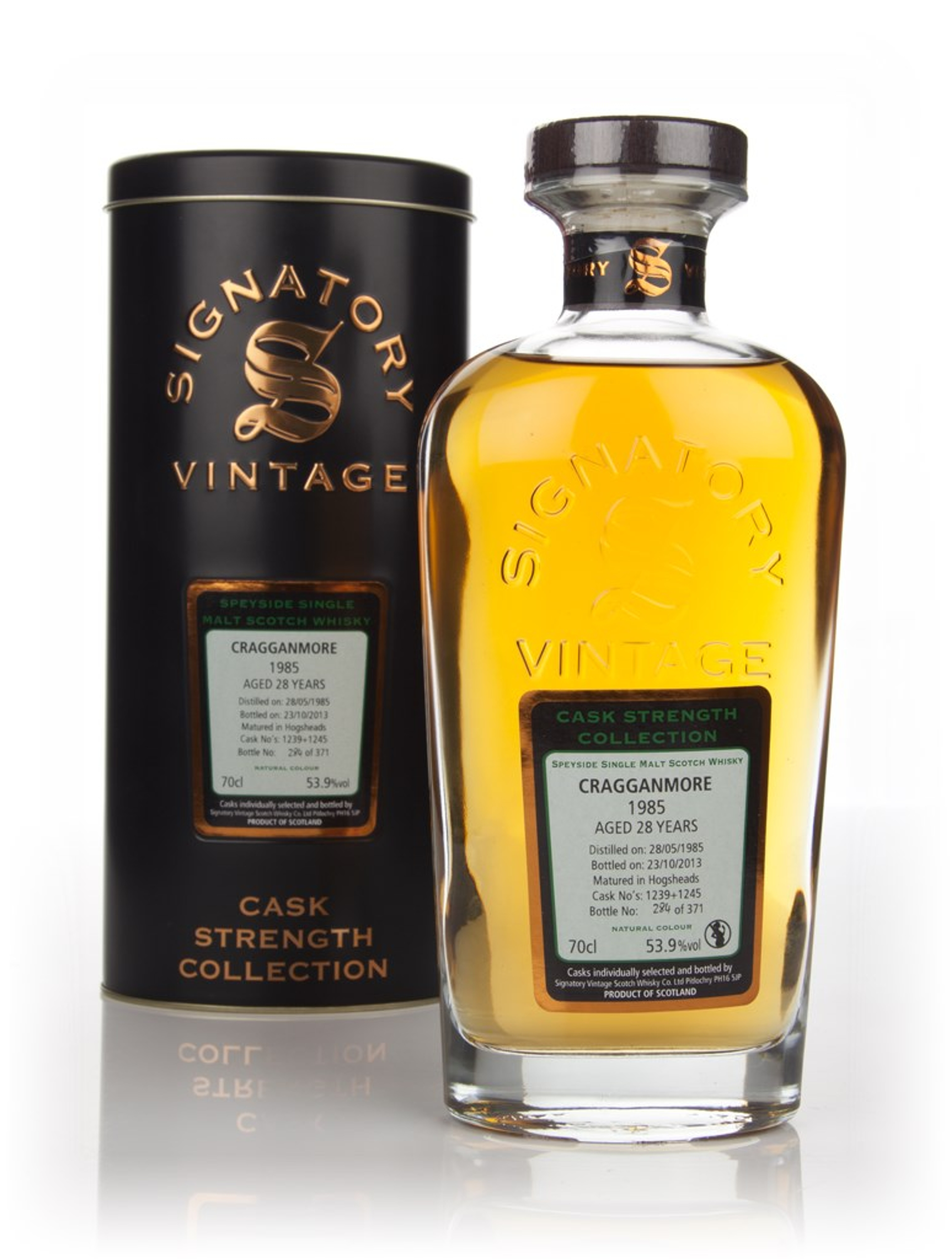 Cragganmore 28 Years Old 1985 (casks 1239+1245) - Cask Strength Collection (Signatory) 70cl