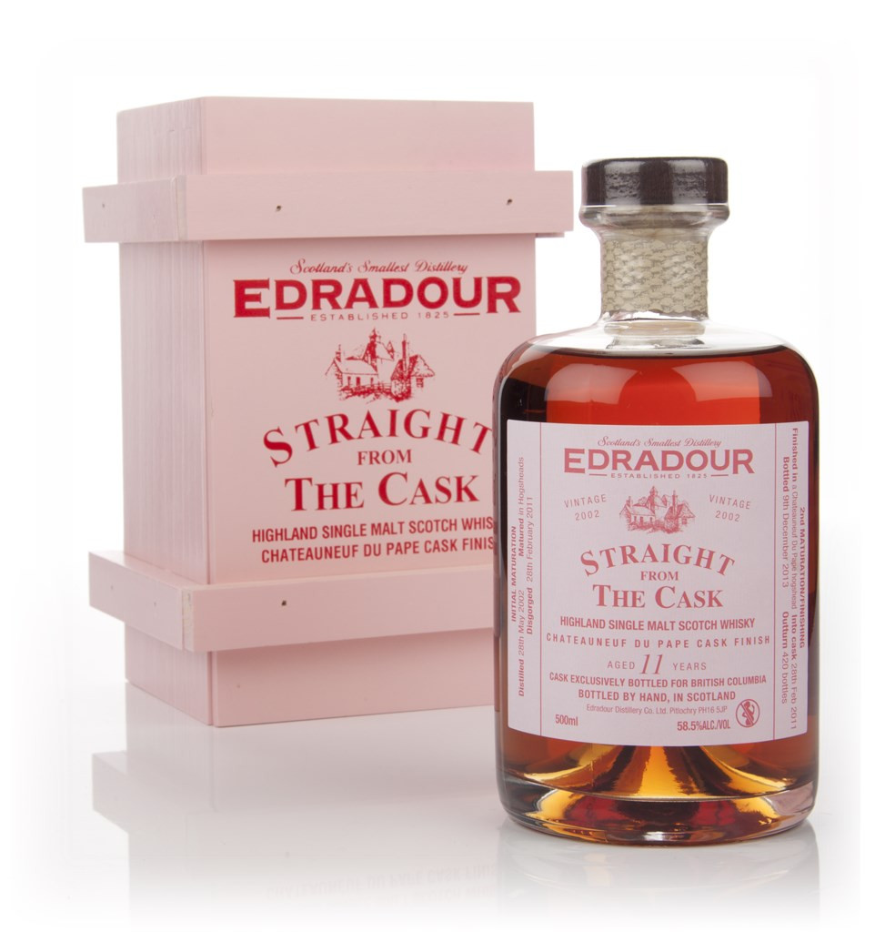 Edradour 11 Year Old 2002 Châteauneuf-du-Pape Cask Finish - Straight From The Cask 58.5% 50cl