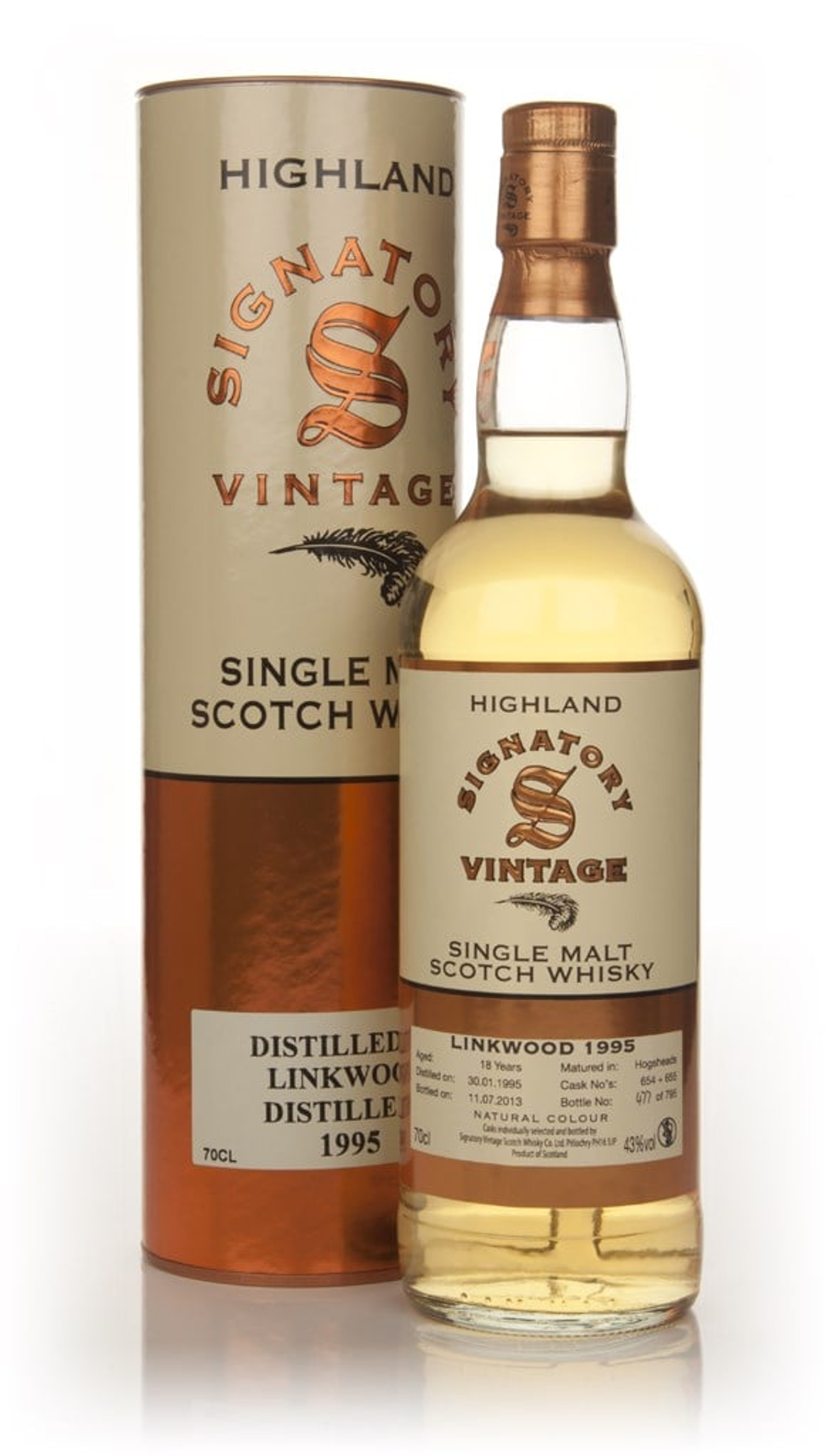 Linkwood 18 Year Old 1995 (casks 654+655) (Signatory) 70cl