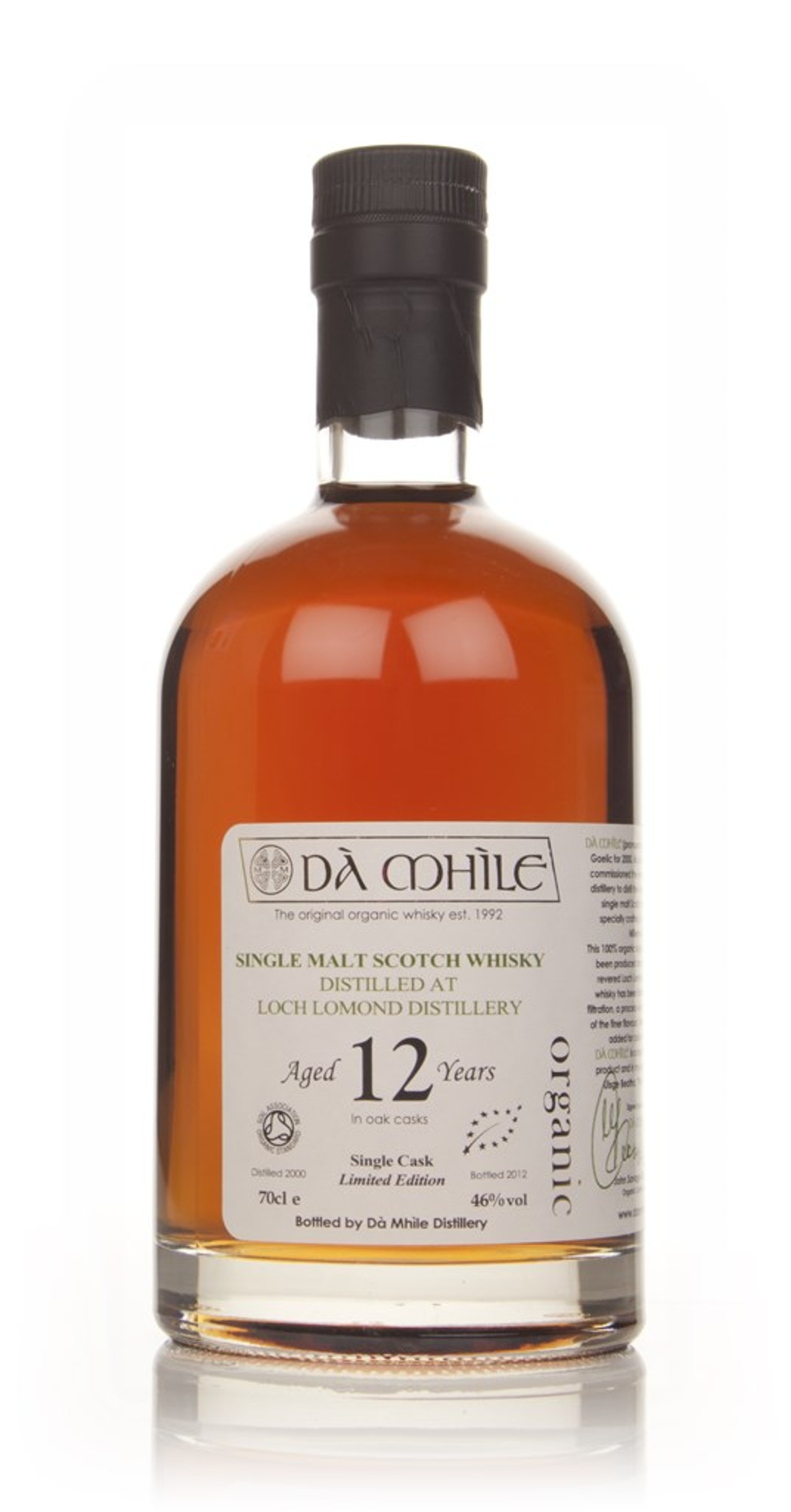 Loch Lomond 12 Year Old - Organic Single Malt (Dà Mhìle) 70cl