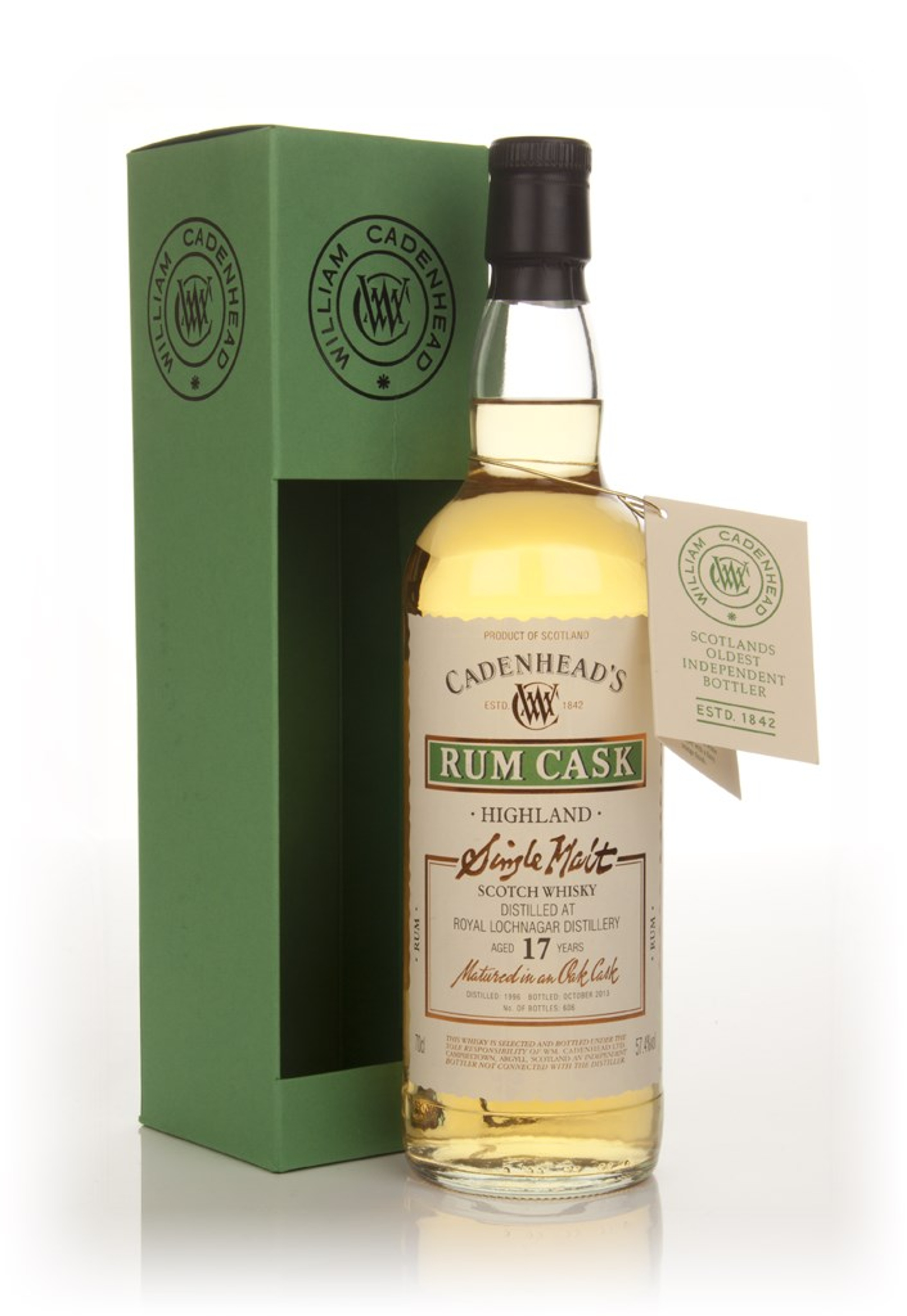 Royal Lochnagar 17 Year Old 1996 - Rum Cask (MW Cadenhead) 70cl