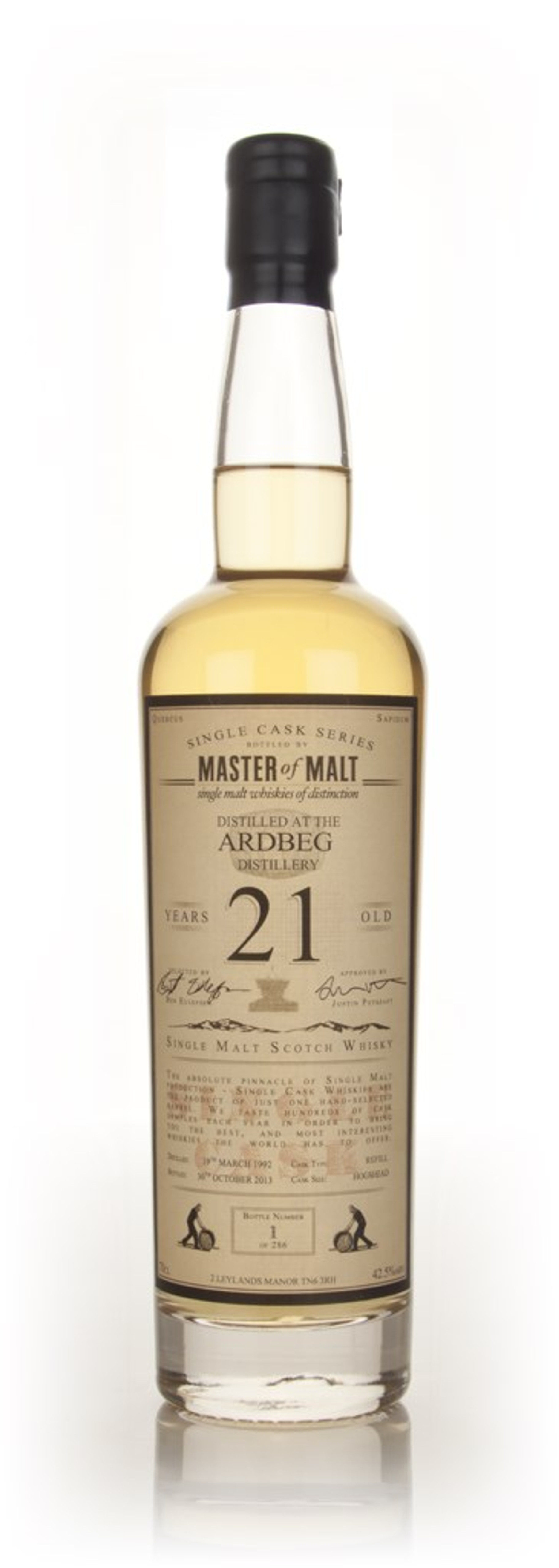 Ardbeg 21 Year Old 1992 - Single Cask (Master of Malt) 70cl