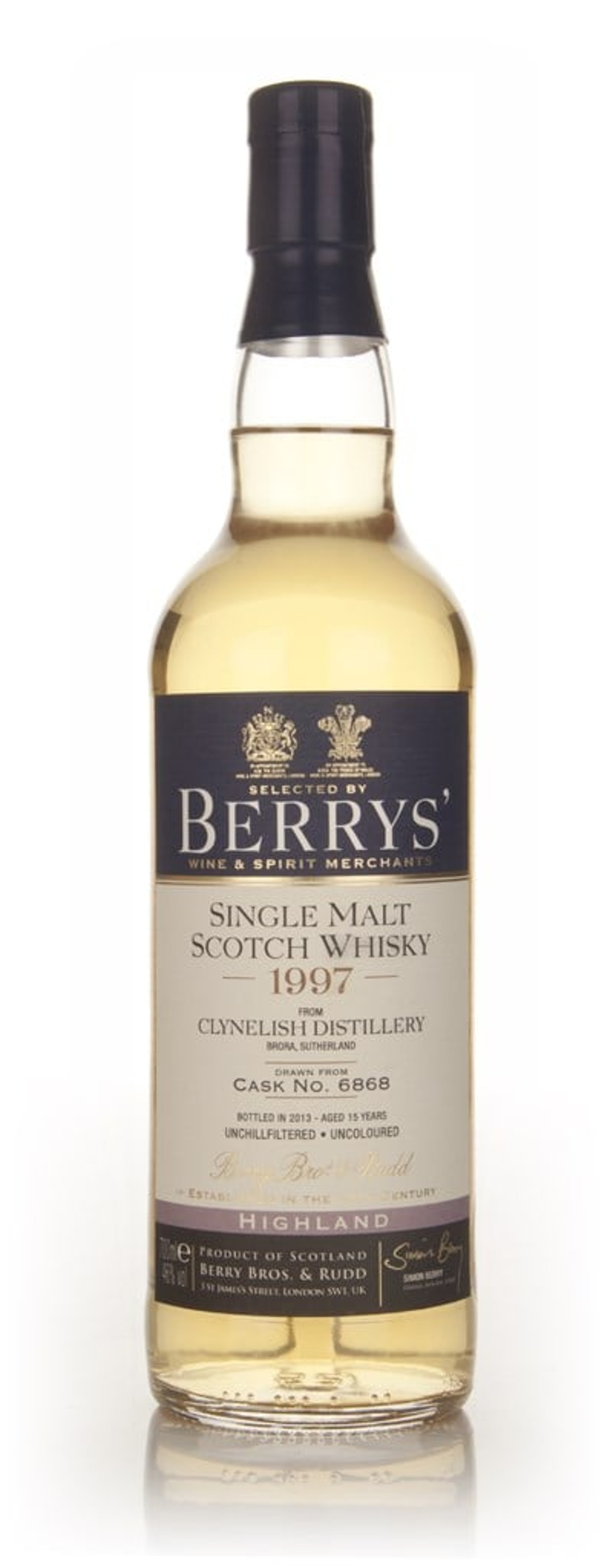 Clynelish 15 Year Old 1997 (cask 6868) - (Berry Bros. & Rudd) 70cl