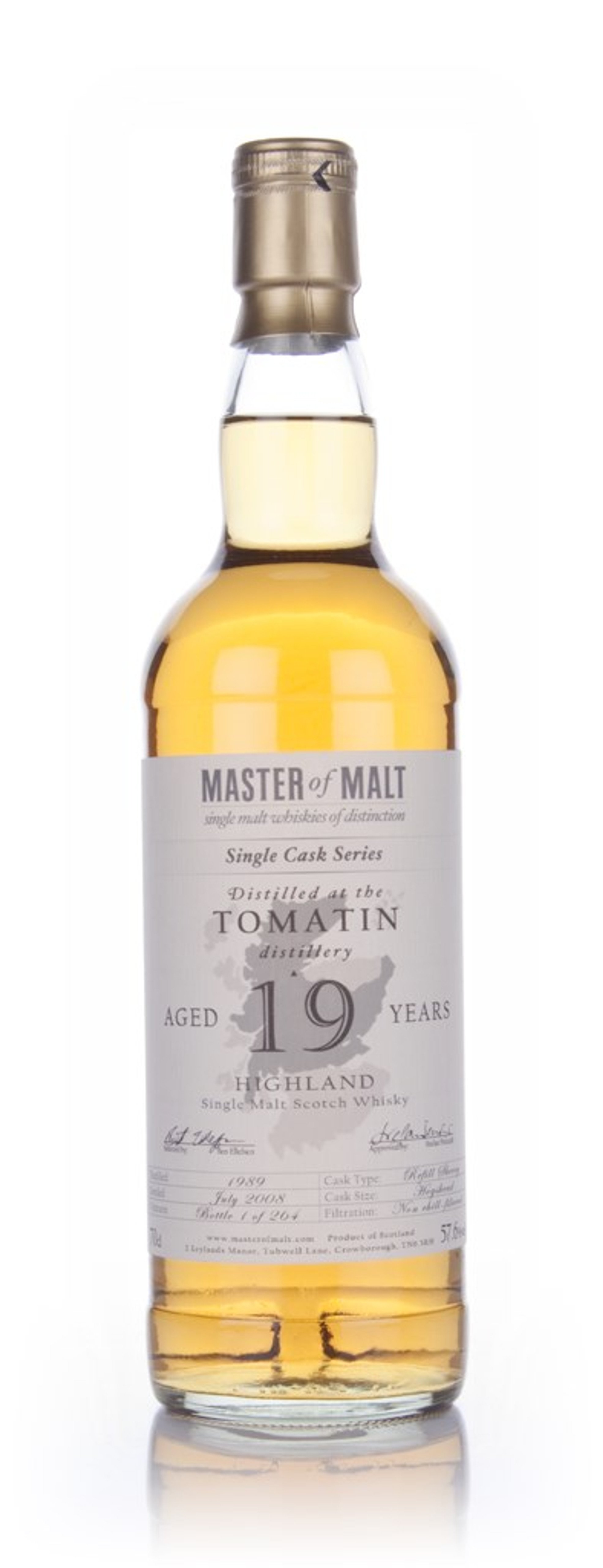 Tomatin 19 Year Old - Cask Strength Single Cask (Master of Malt) 70cl