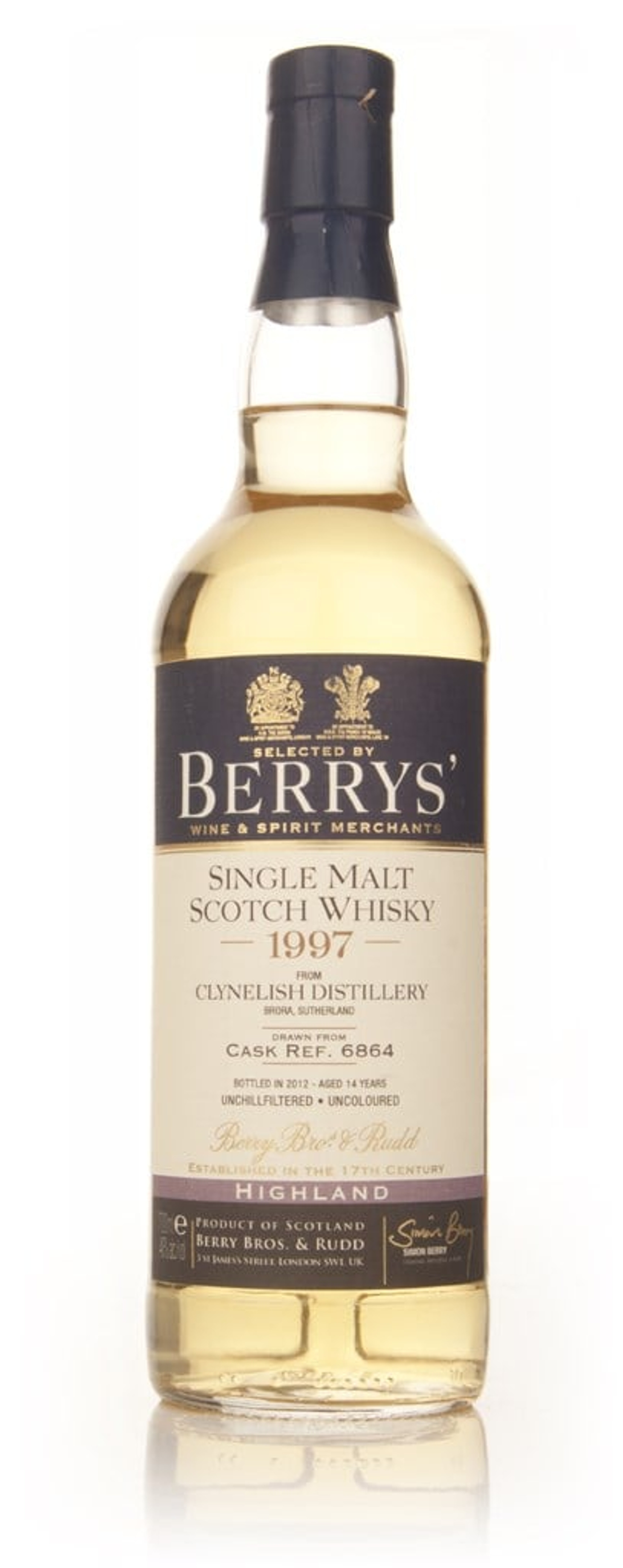 Clynelish 14 Year Old 1997 (cask 6864) - (Berry Bros. & Rudd) 70cl