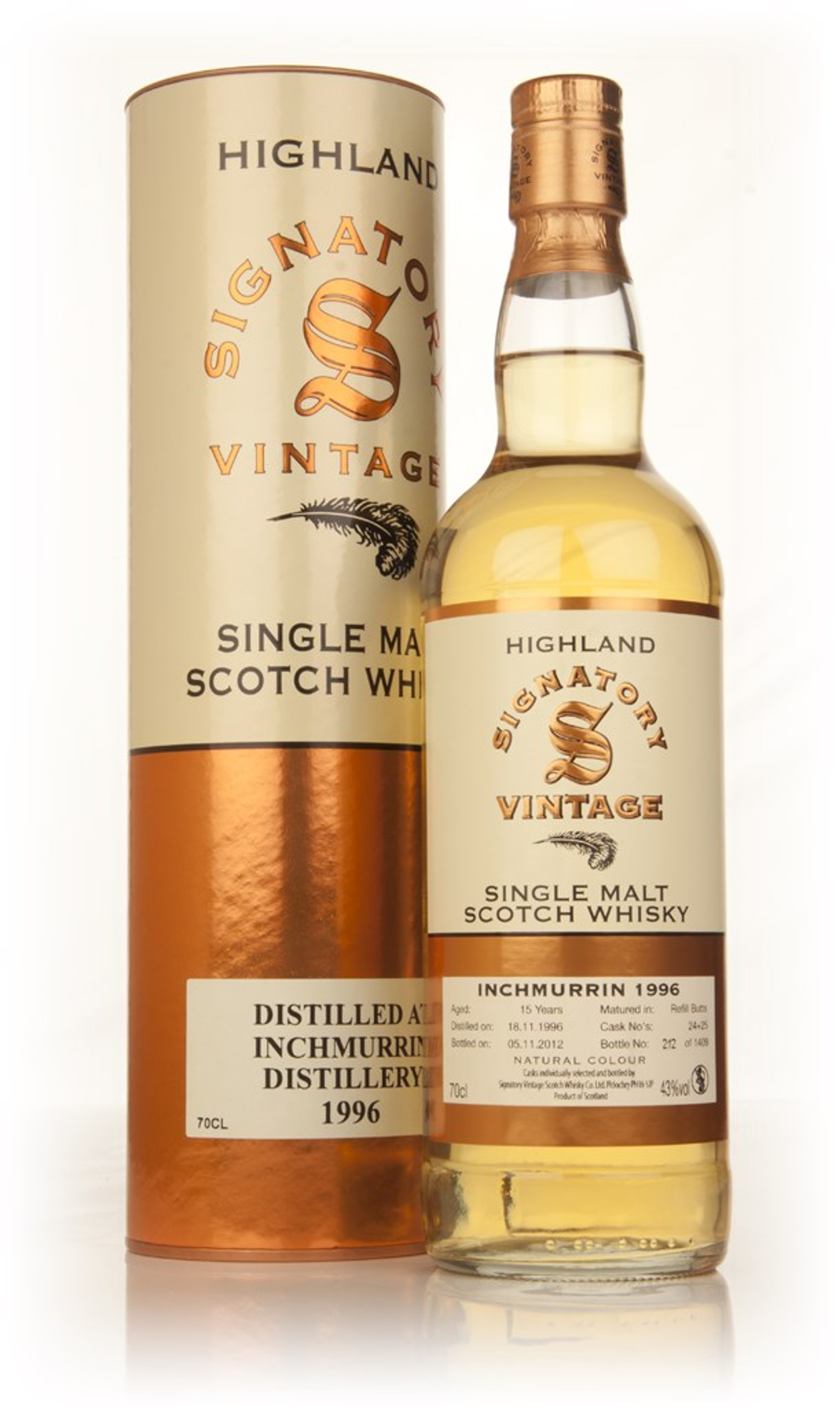 Inchmurrin 15 Year Old 1996 (casks 24+25) (Signatory) 70cl
