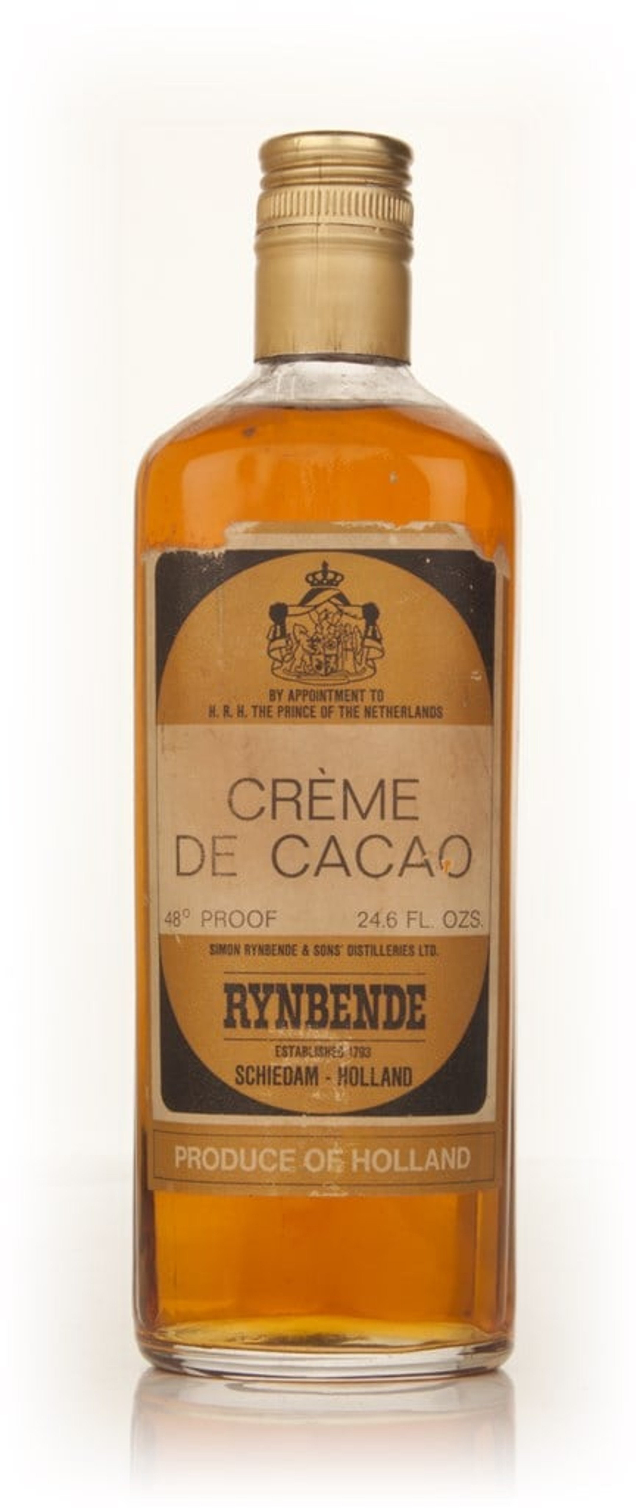 Rynbende Crème de Cacao - 1960s 70cl