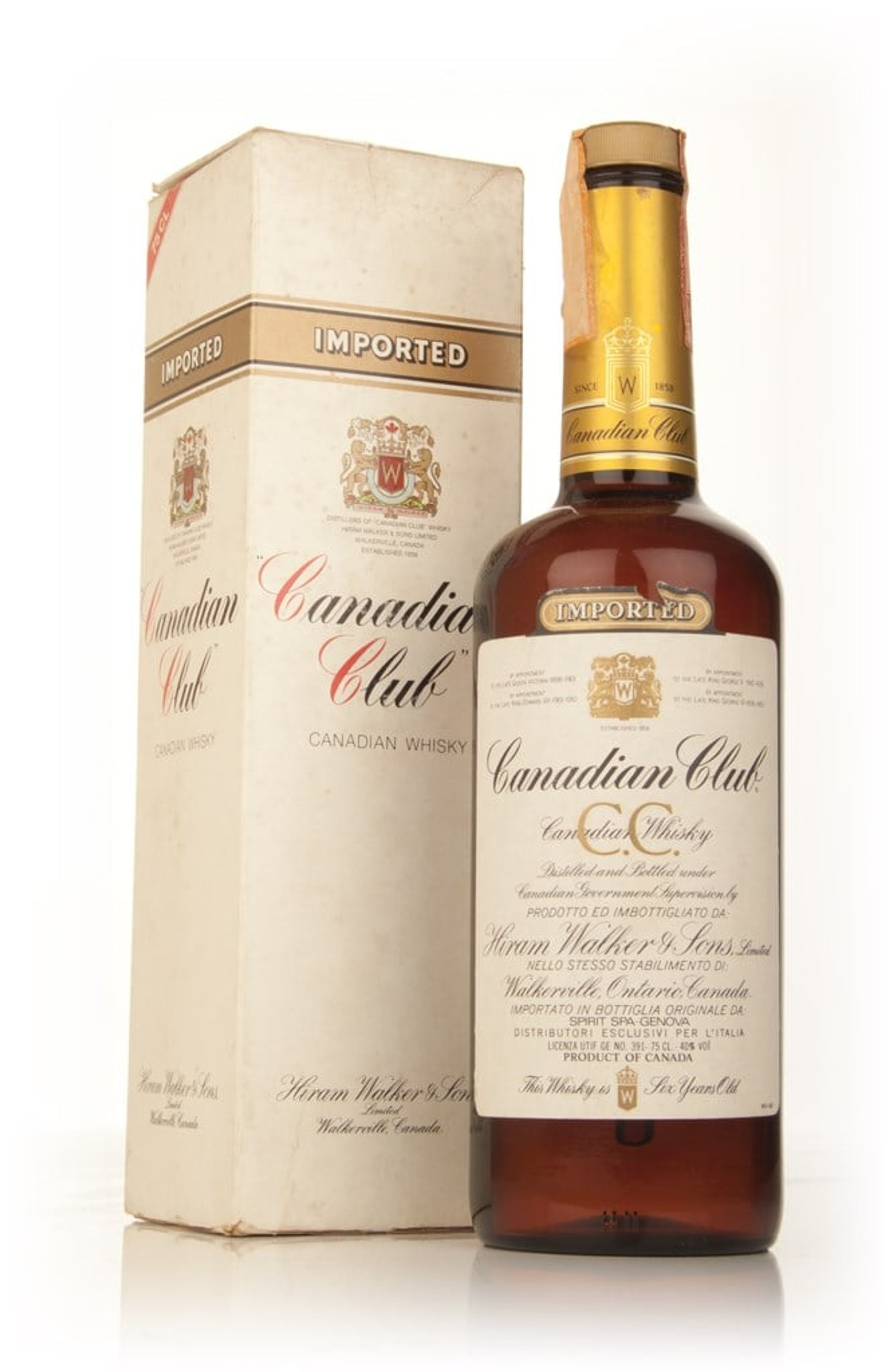 Canadian Club 6 Year Old Whisky - Early 1980s 75cl | Master