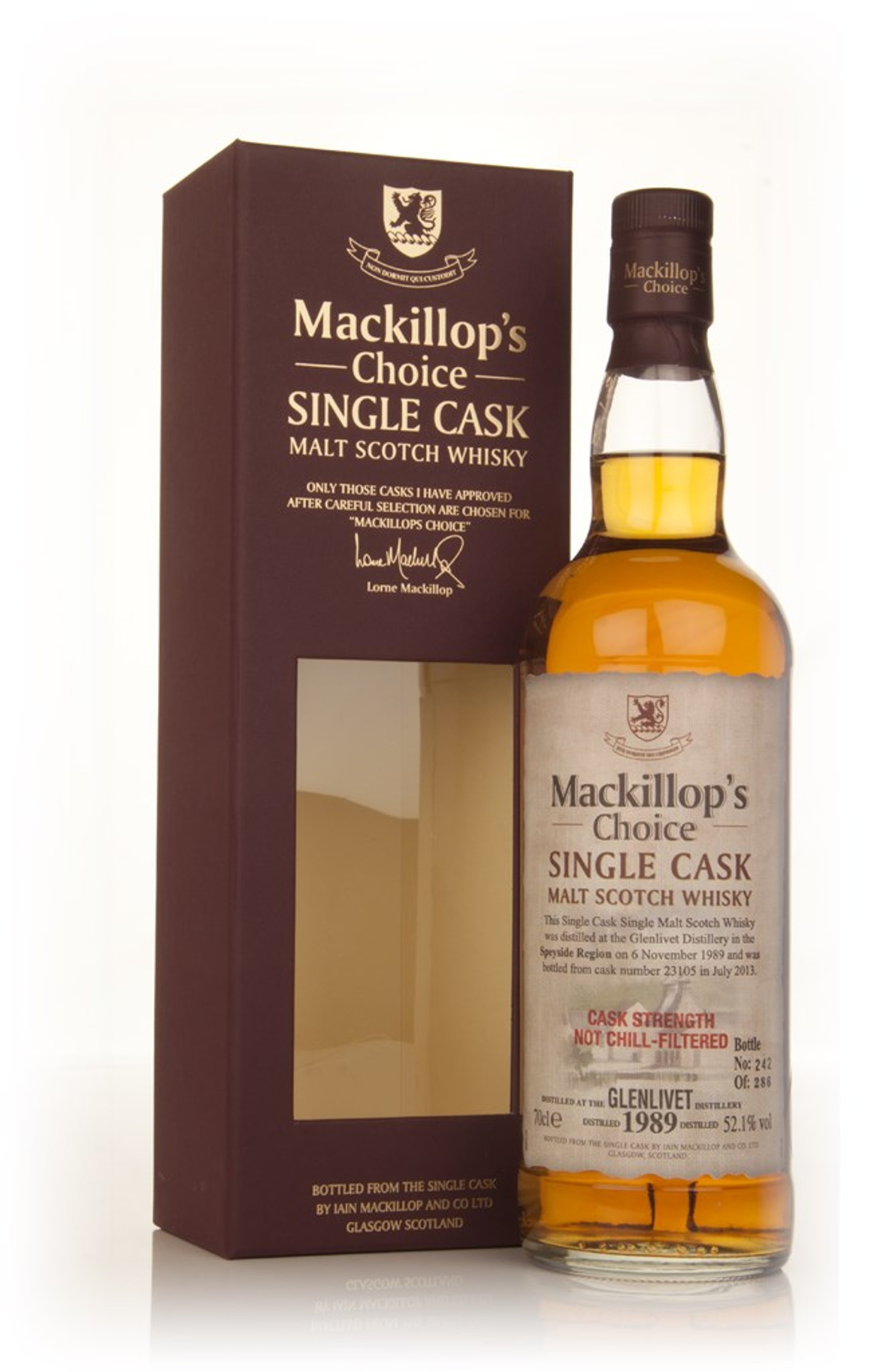 Glenlivet 23 Year Old 1989 (cask 23105) - Mackillop's Choice 70cl