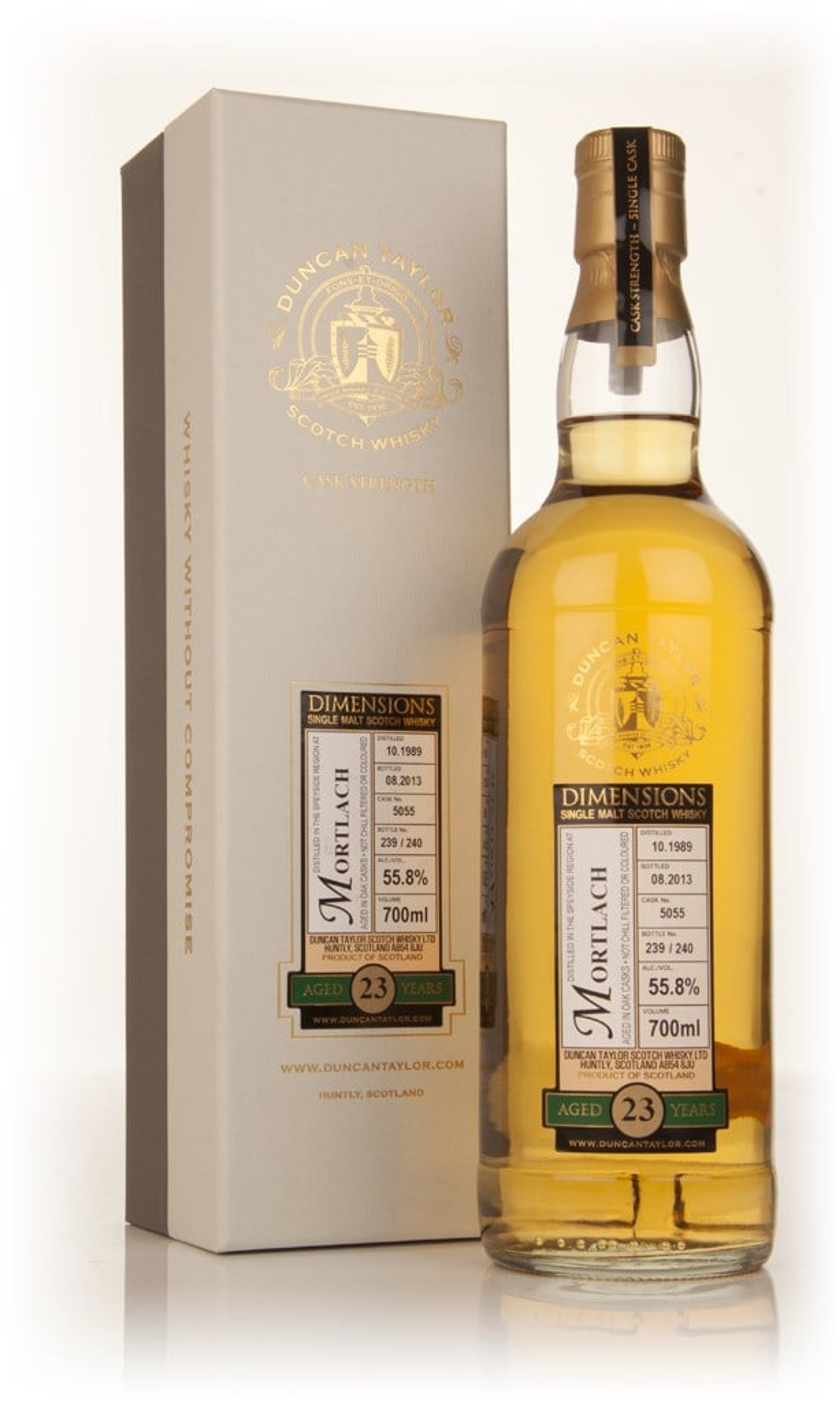 Mortlach 23 Year Old 1989 (cask 5055) - Dimensions (Duncan Taylor) 70cl