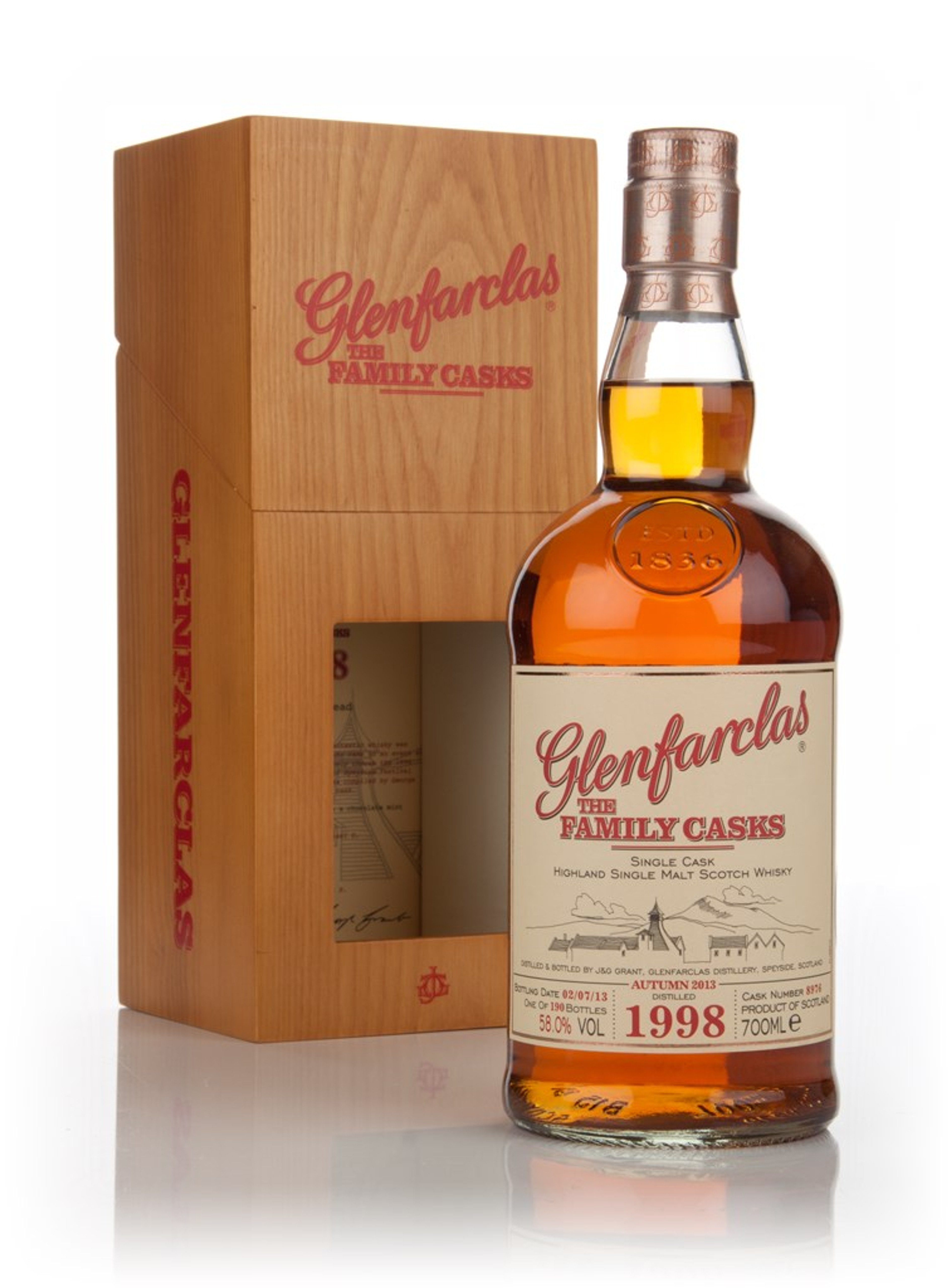 Glenfarclas 1998 (cask 8976) Family Cask Autumn 2013 Release 70cl