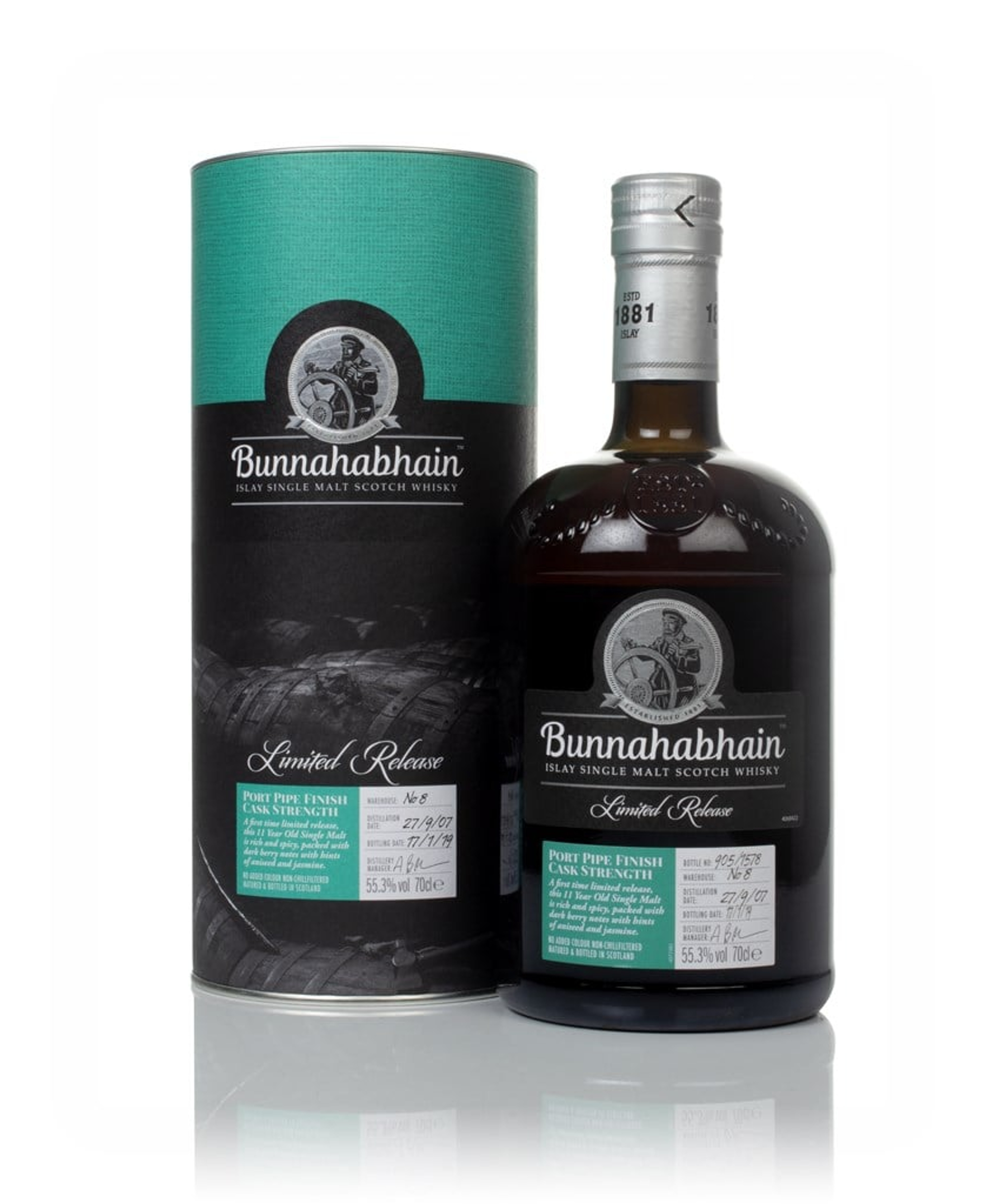 Bunnahabhain 11 Year Old 2007 Port Pipe Finish 70cl