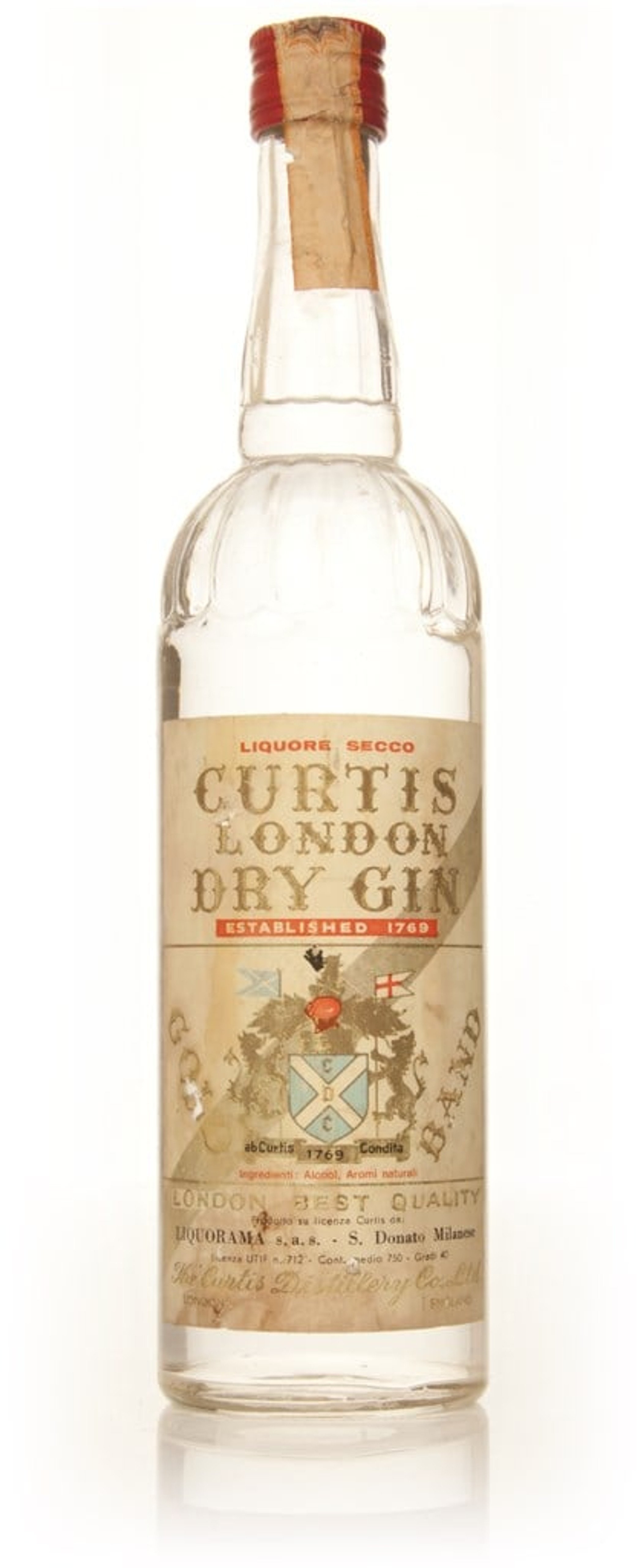 Curtis London Dry Gin - 1960s 75cl