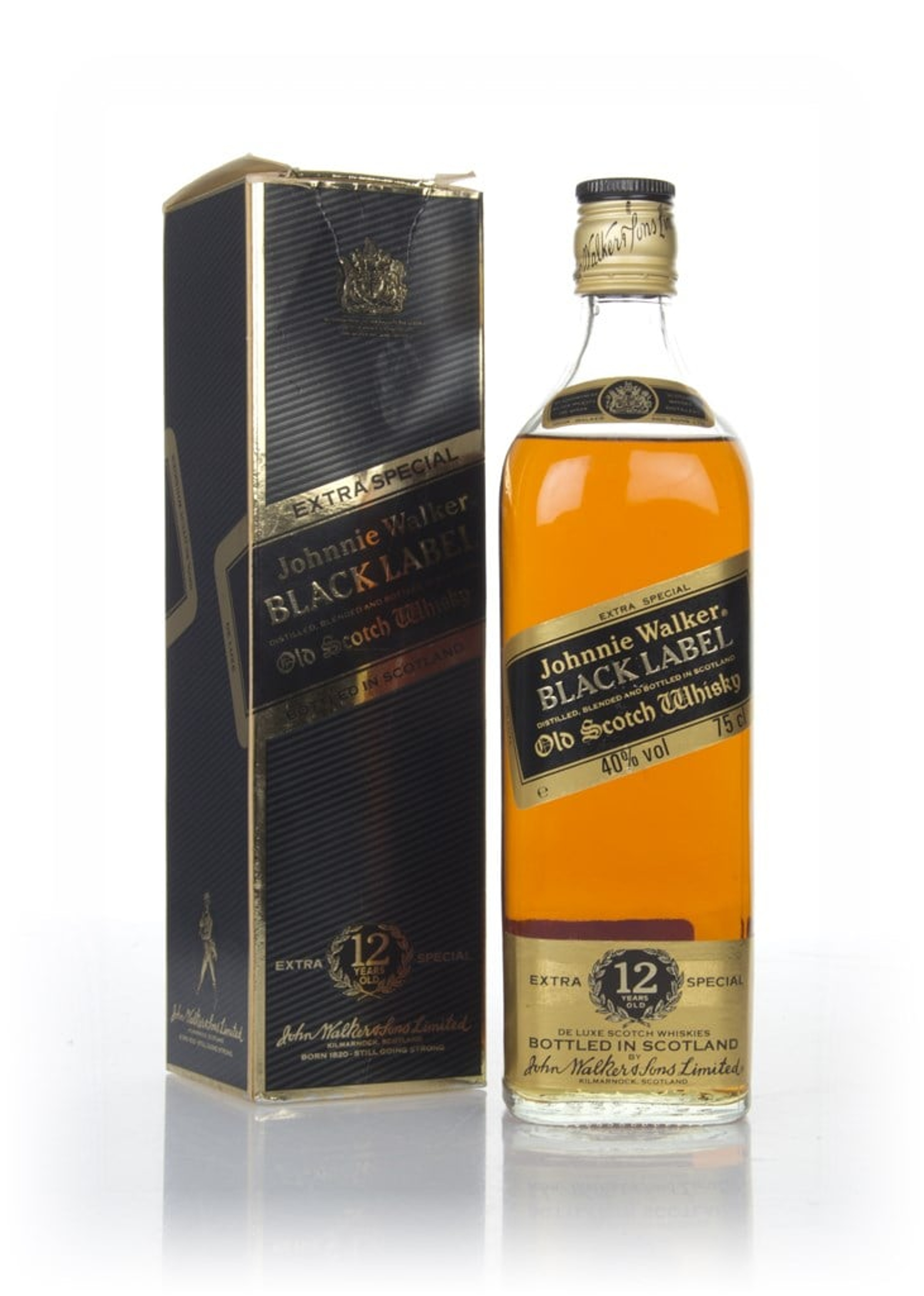 Johnnie Walker Black Label 12 Year Old - 1980s 75cl