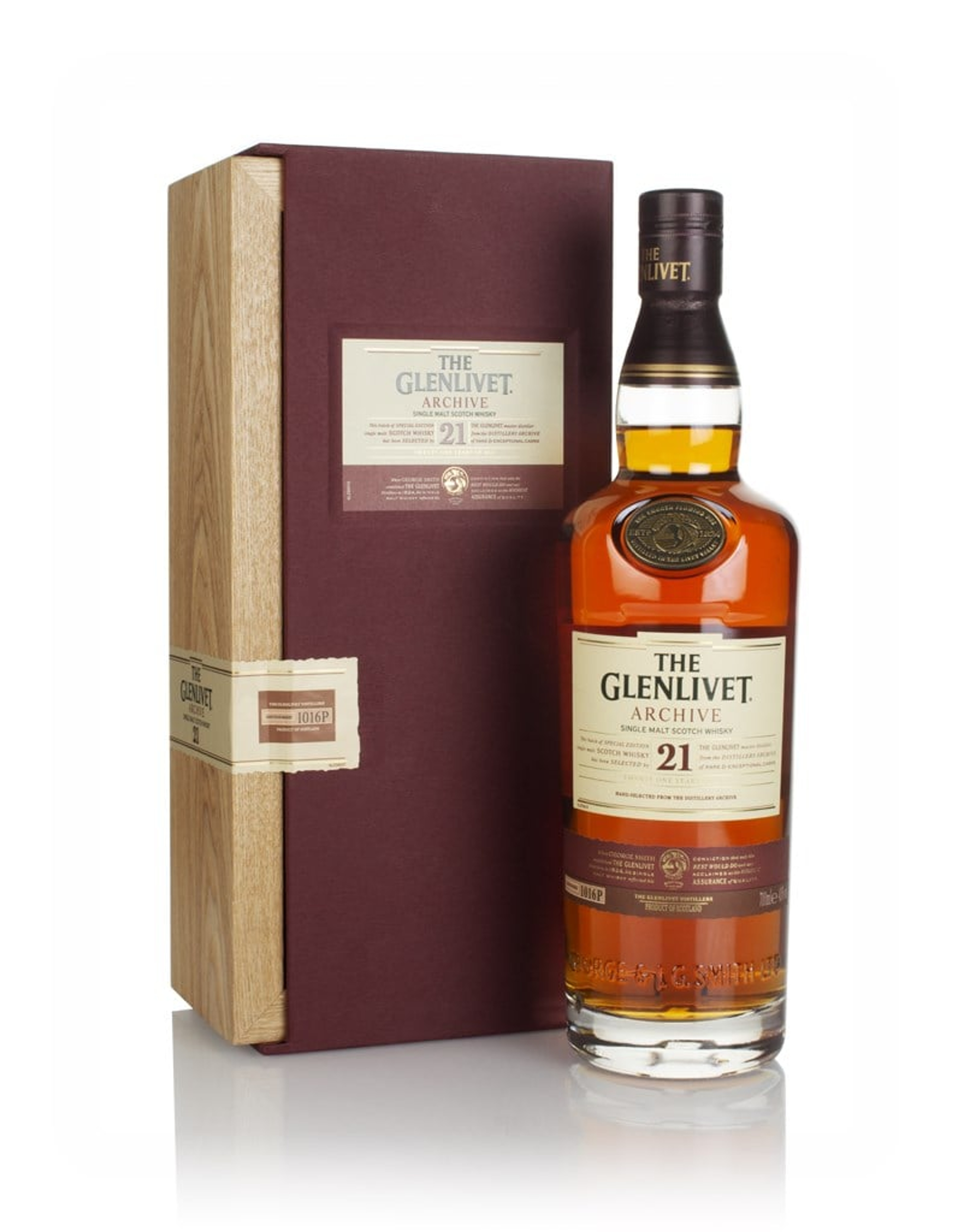 THE GLENLIVET ARCHIVE 21年ウイスキー　空き瓶あり THE GLENLIVET ARCHIVE 21年ウイスキー 空き瓶あり