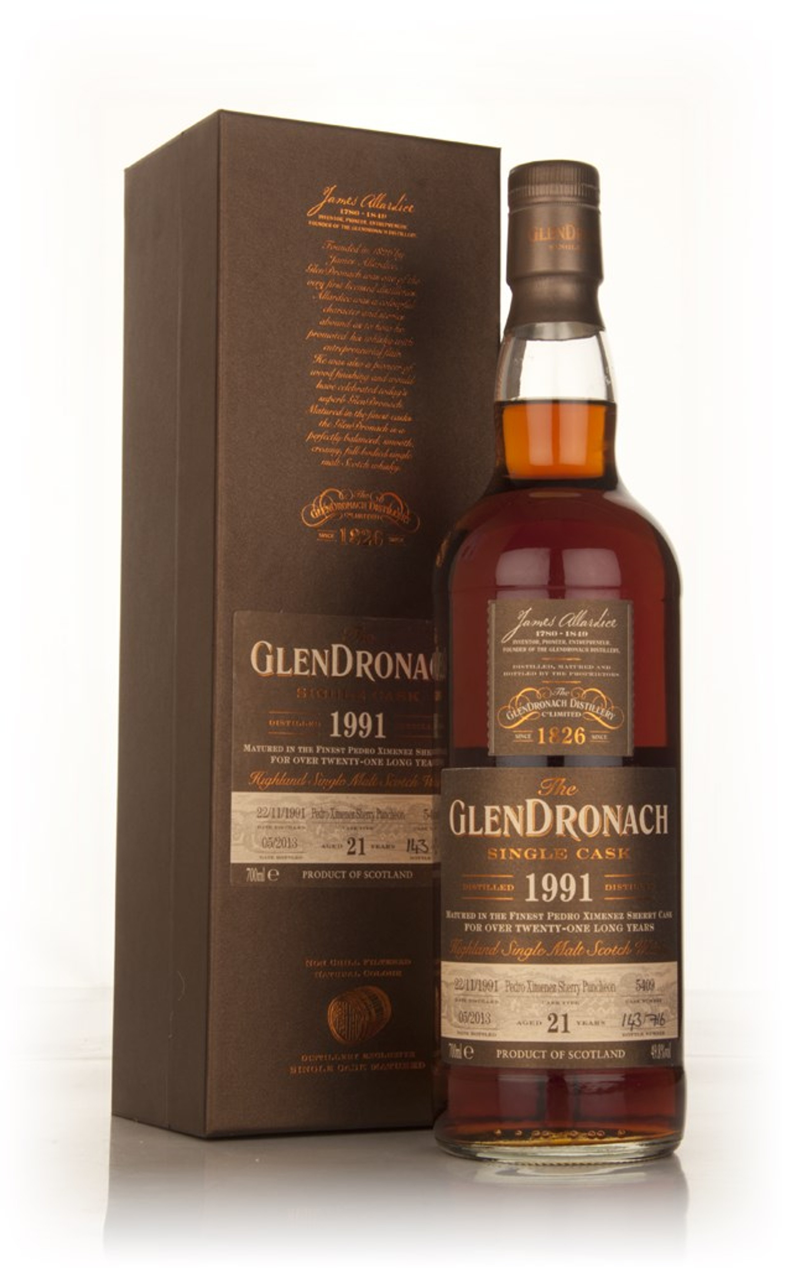 GlenDronach 21 Year Old 1991 (cask 5409) - Batch 8 70cl