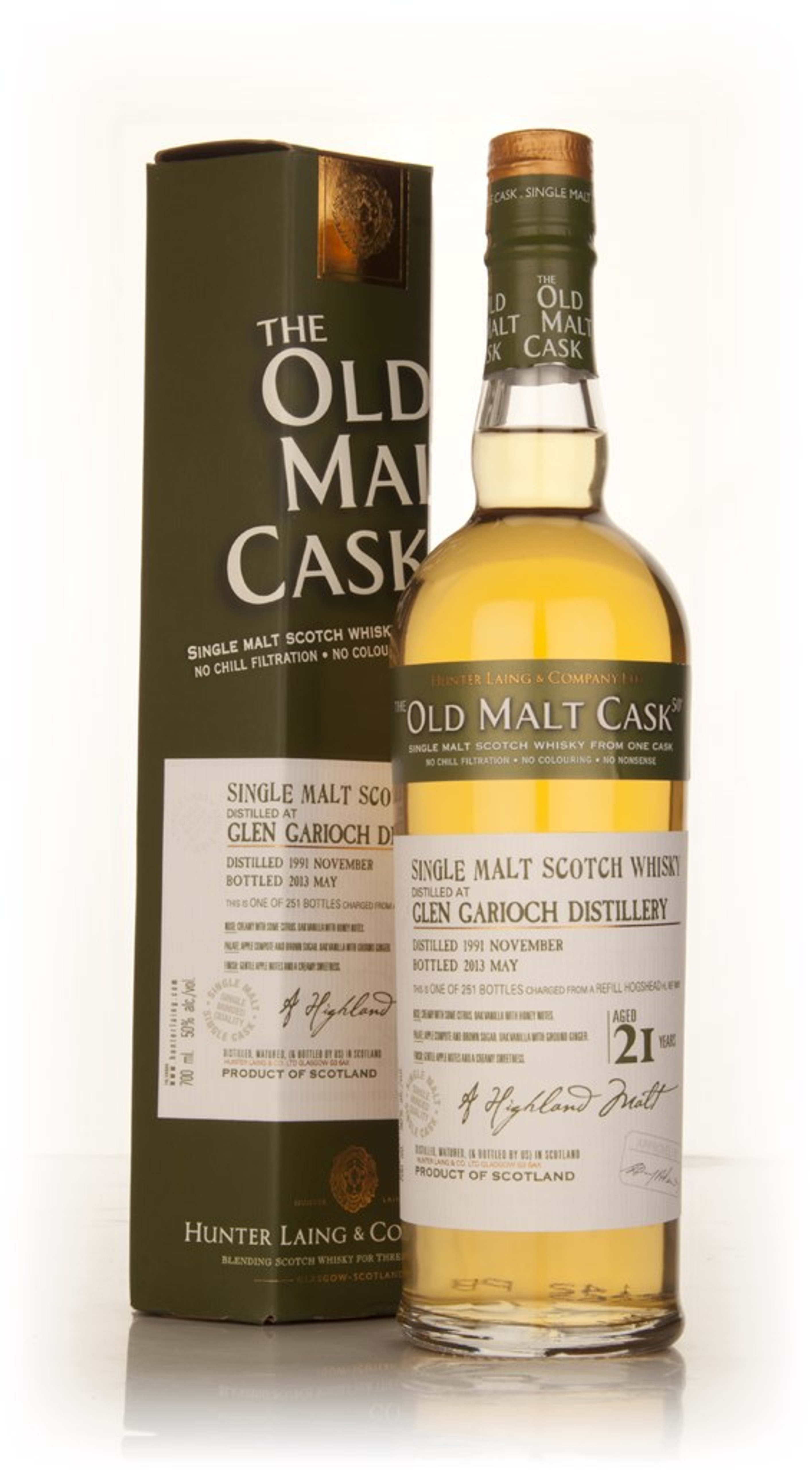 Glen Garioch 21 Year Old 1991 (cask 9809) - Old Malt Cask (Hunter Laing) 70cl
