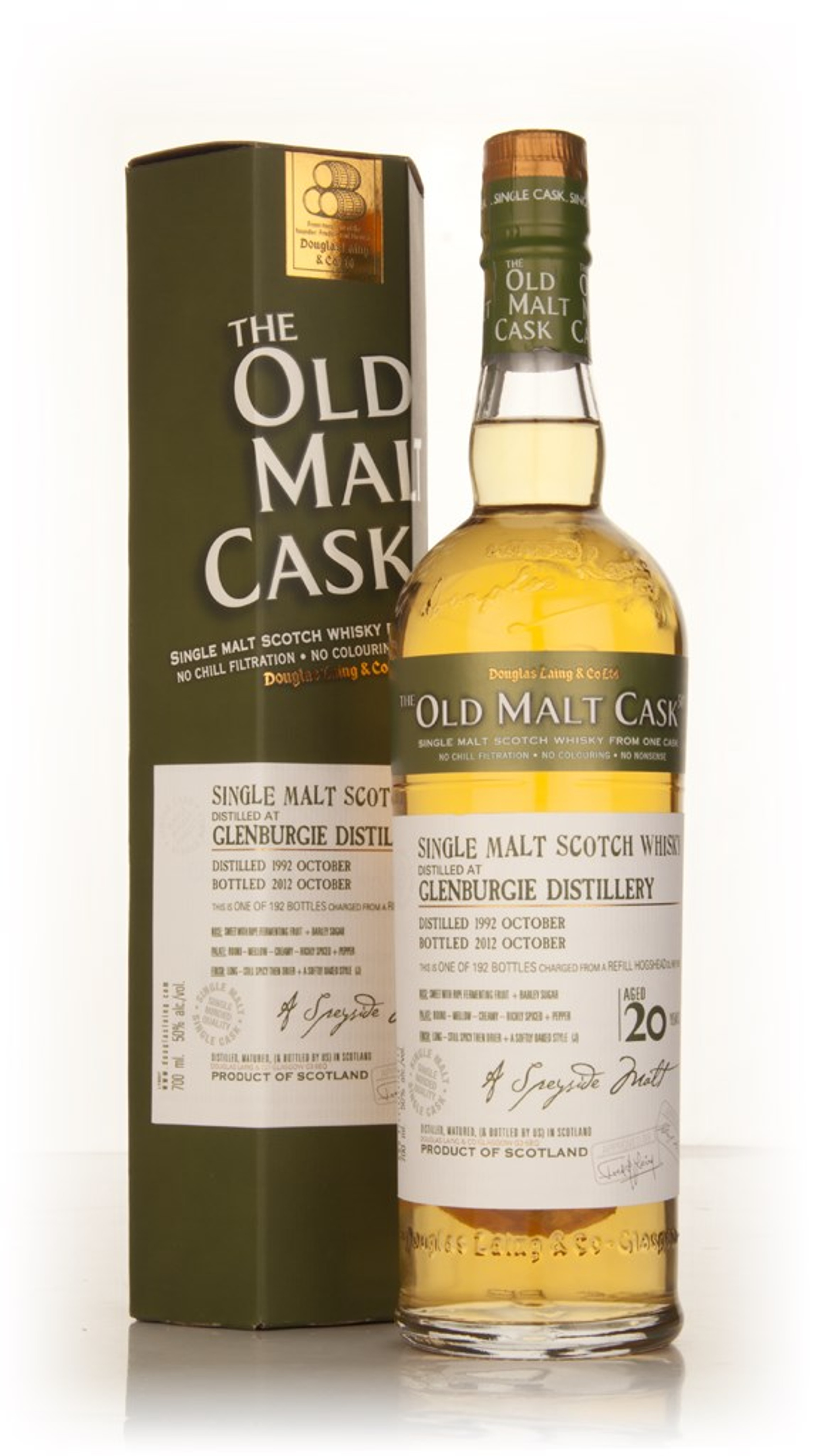 Glenburgie 20 Year Old 1992 (cask 9198) - Old Malt Cask (Douglas Laing) 70cl