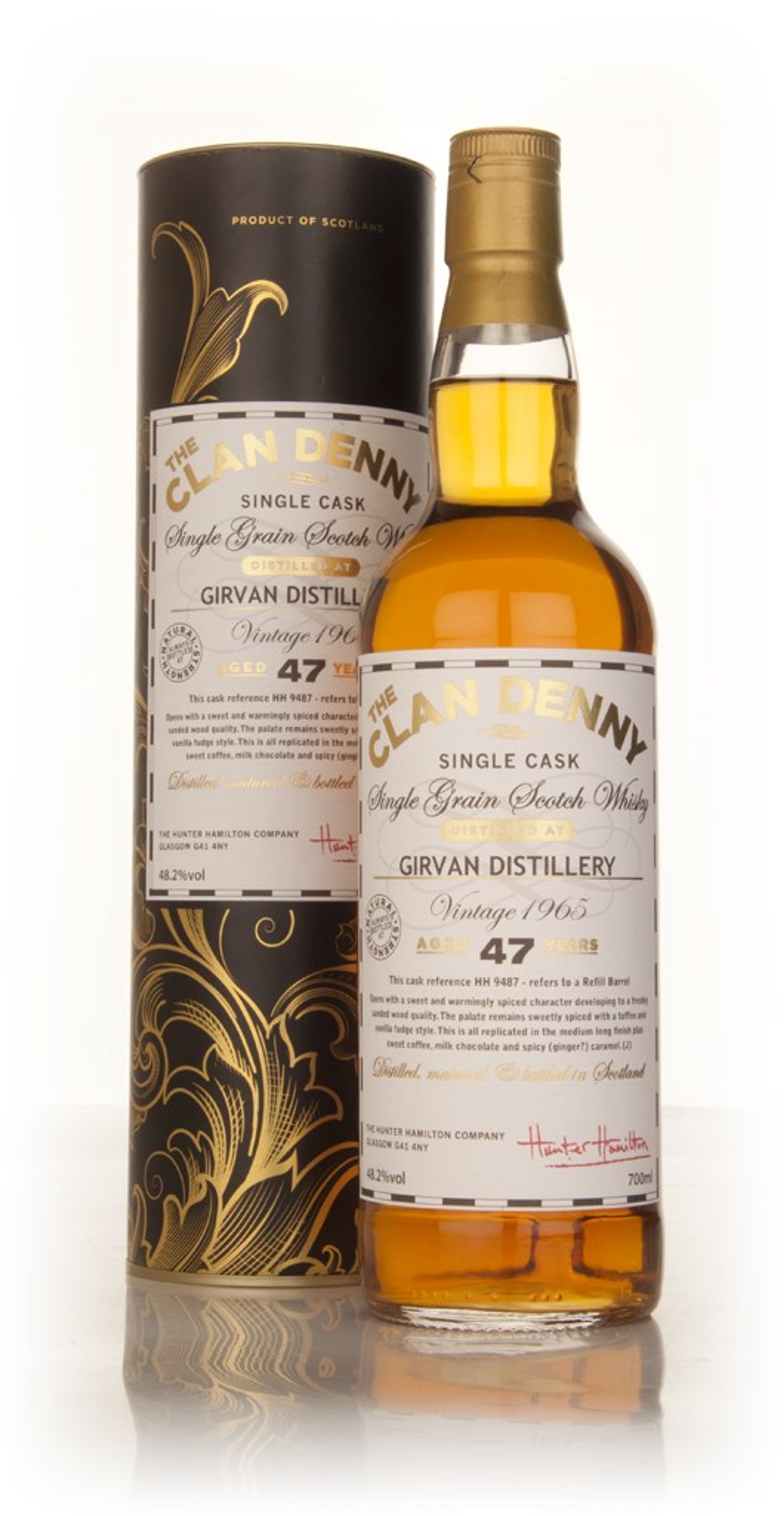 Girvan 47 Year Old 1965 (cask 9487) - The Clan Denny (Douglas Laing) 70cl
