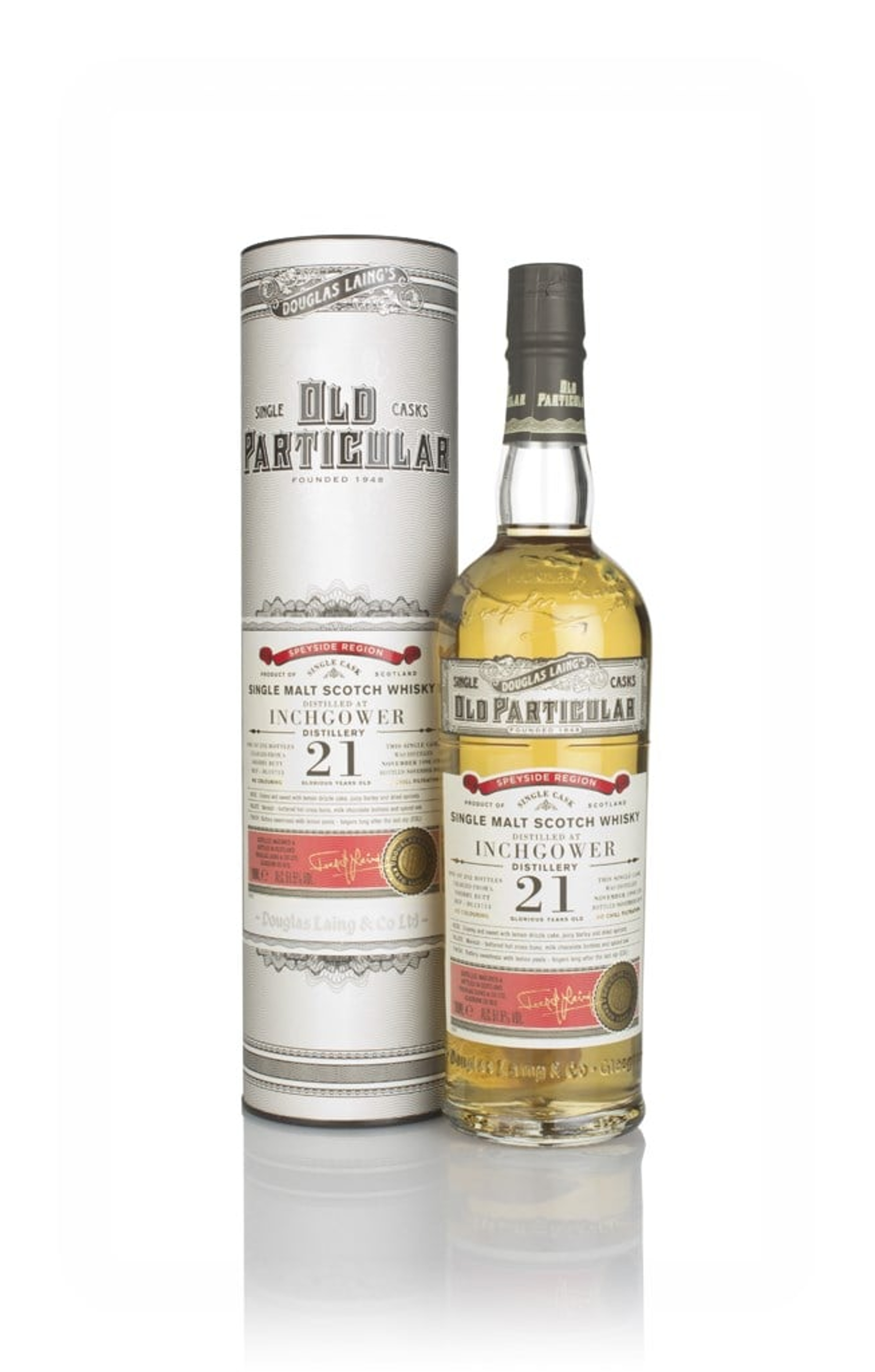 Inchgower 21 Year Old 1998 (cask 13713) - Old Particular (Douglas Laing) 70cl